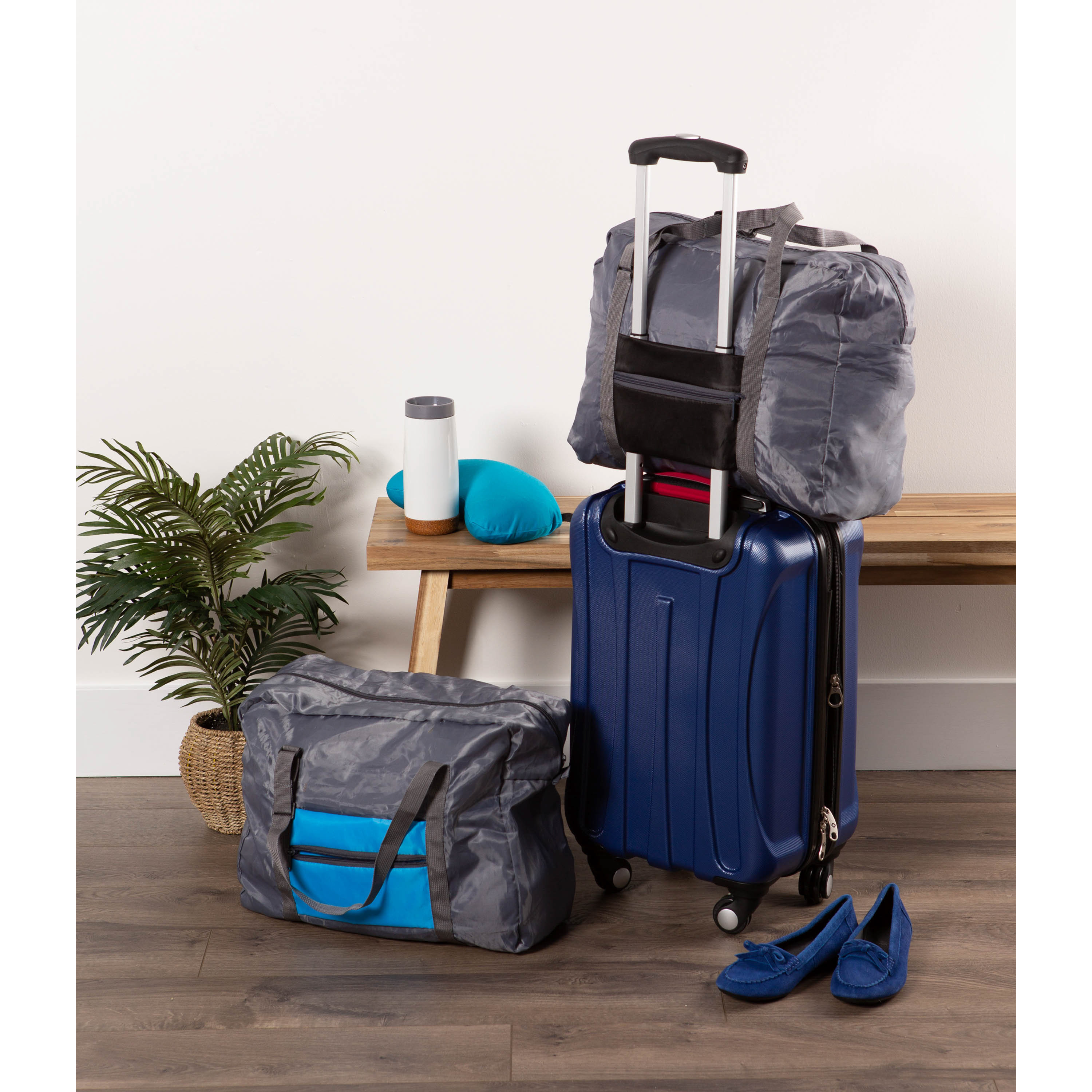 DII Medium Blue Foldable Travel Bag