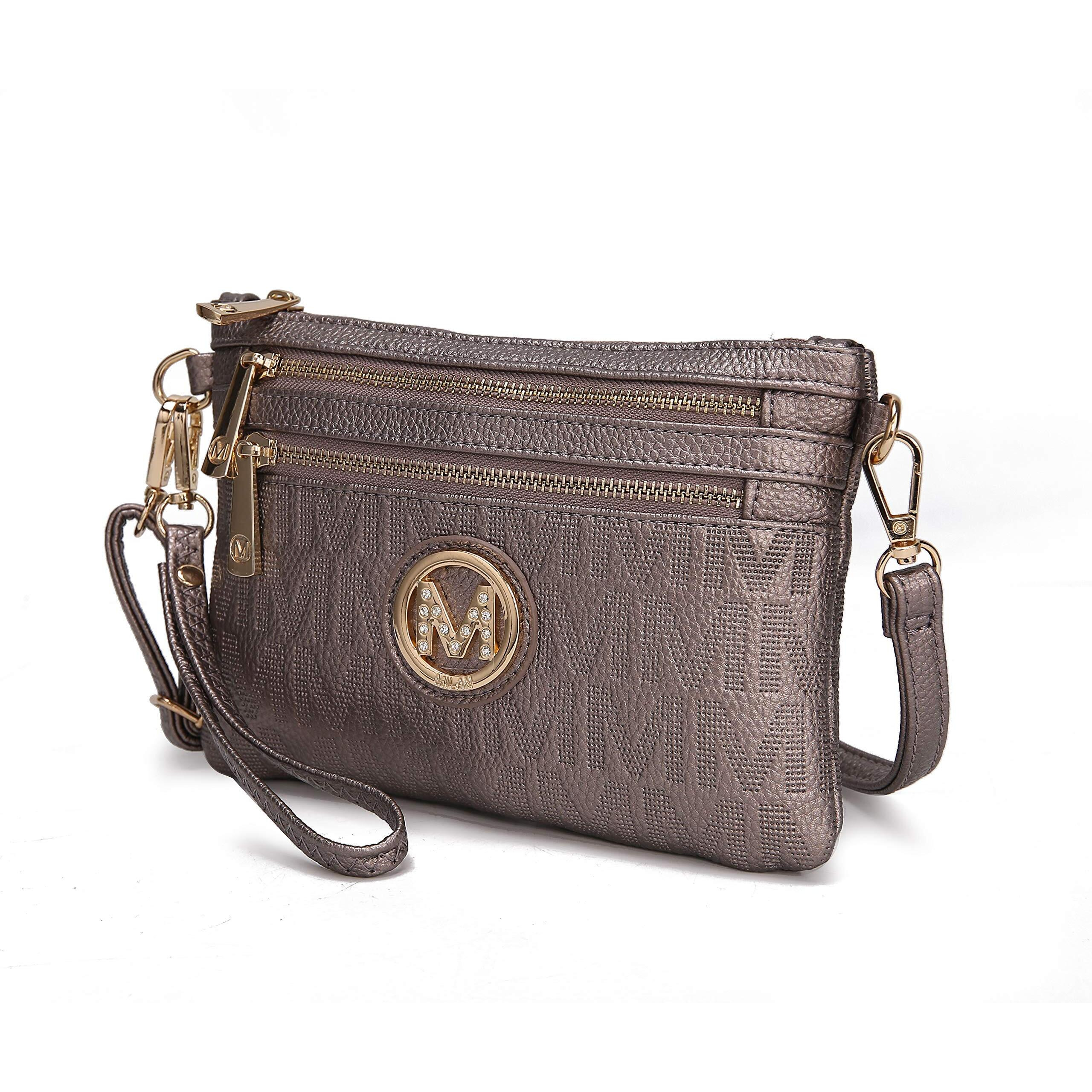 Roonie Milan Signature crossbody Wristlet(D0102H2NVNg)