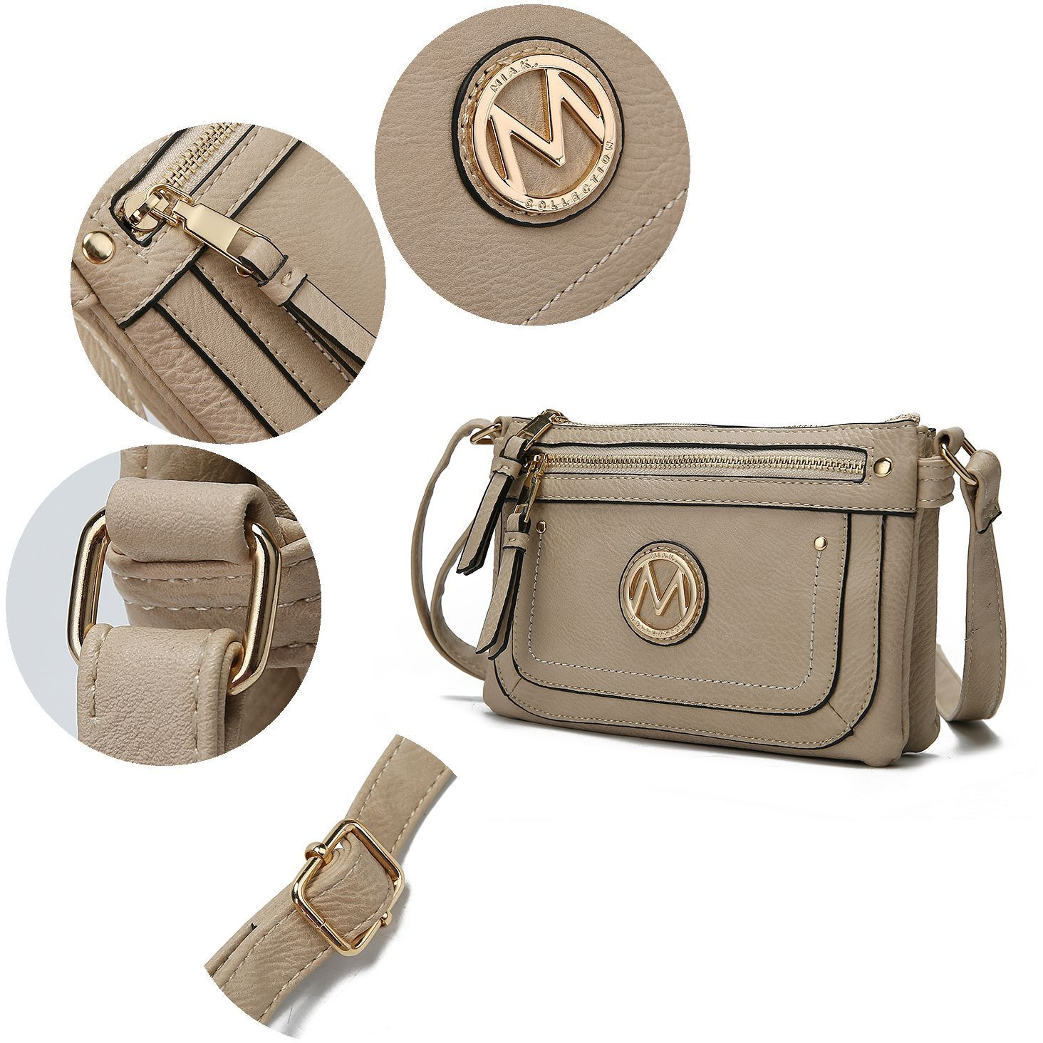 MKF collection Elaina Multi Pocket crossbody Handbag by Mia K(D0102HIS0QU)
