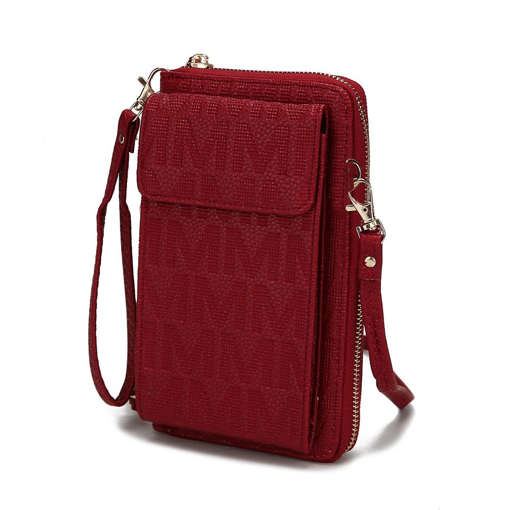 caddy Vegan Leather Women Phone Wallet crossbody(D0102H2NVBY)
