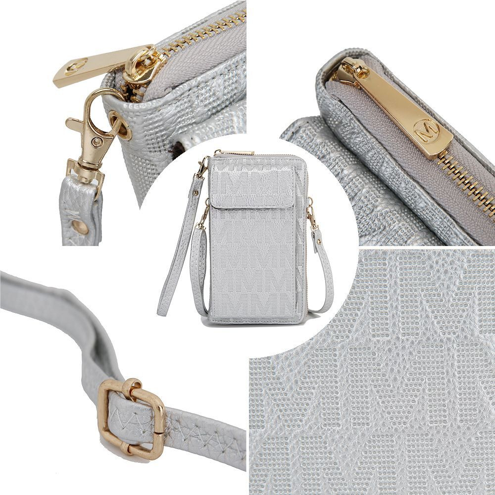 caddy Vegan Leather Women Phone Wallet crossbody(D0102H2NVBY)