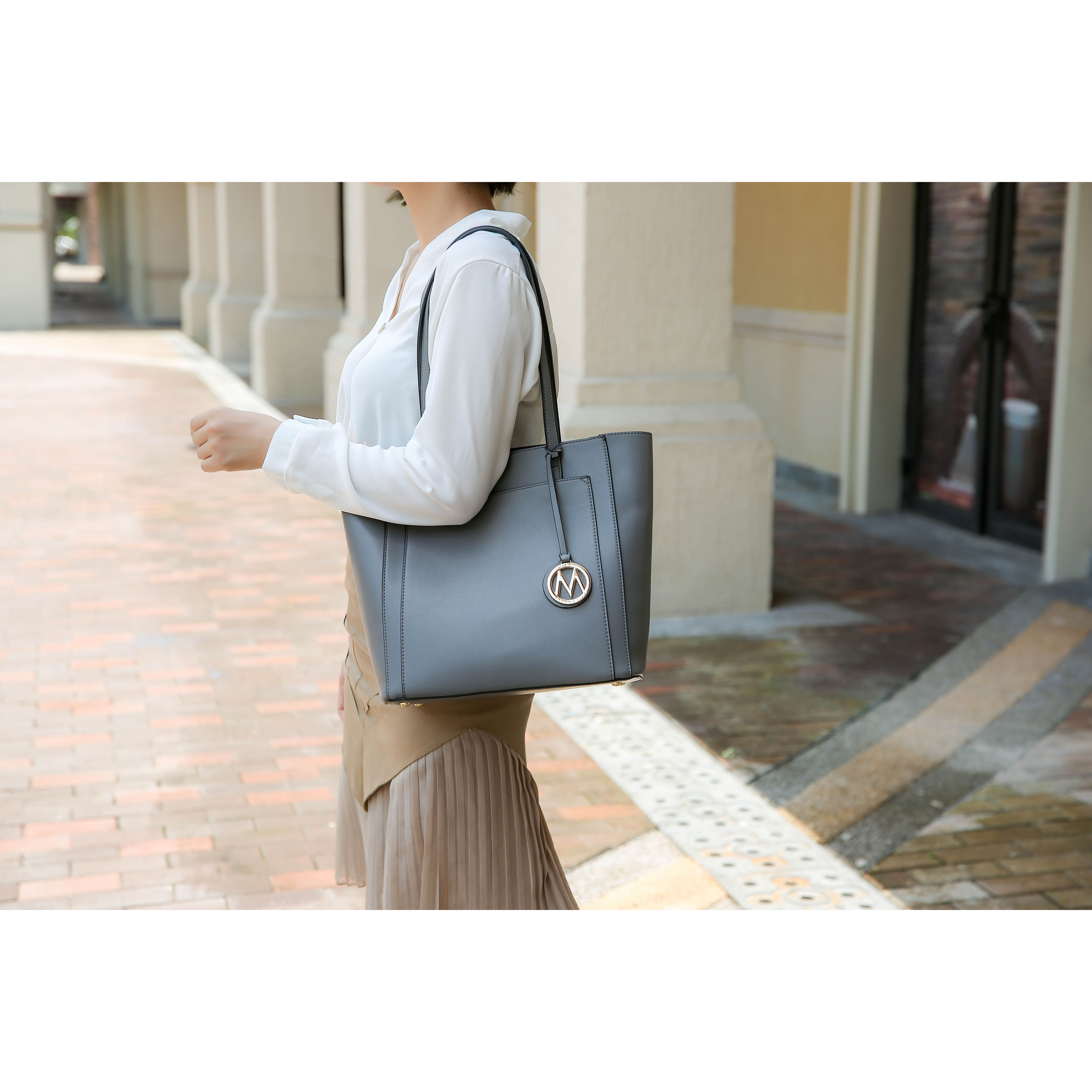 MKF collection Lea Tote Handbag Vegan Leather Women by Mia k(D0102HIc8IU)