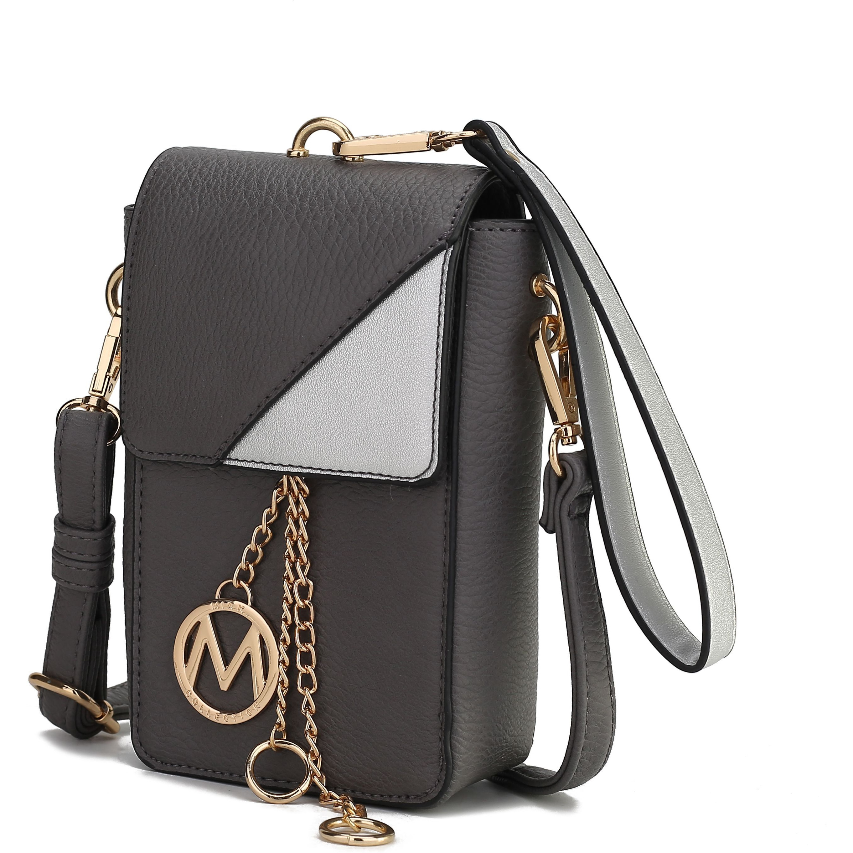MKF collection Hannah crossbody Bag & Wristlet Vegan Leather For Women by Mia k(D0102H9K01g)