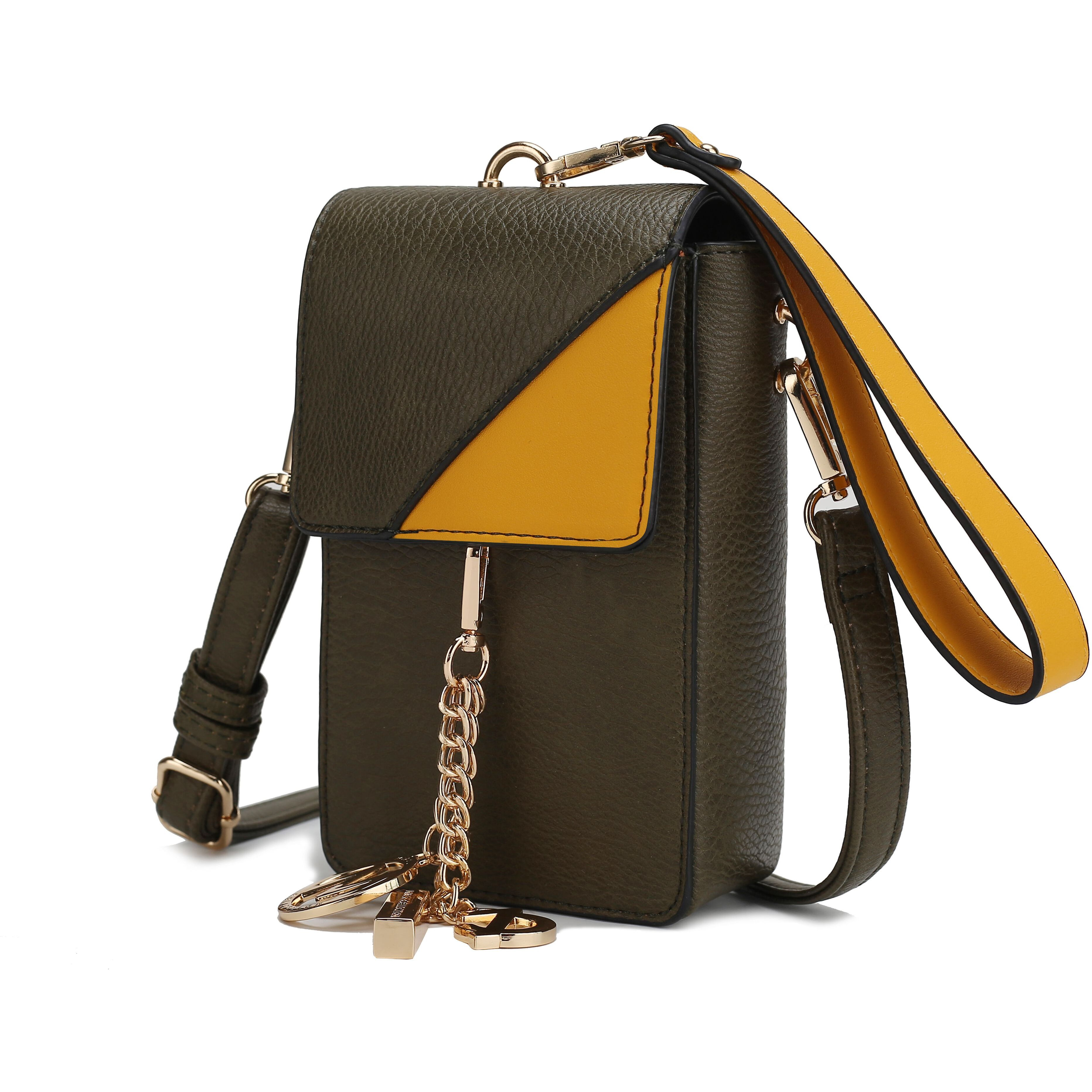 MKF collection Hannah crossbody Bag & Wristlet Vegan Leather For Women by Mia k(D0102H9K0BA)