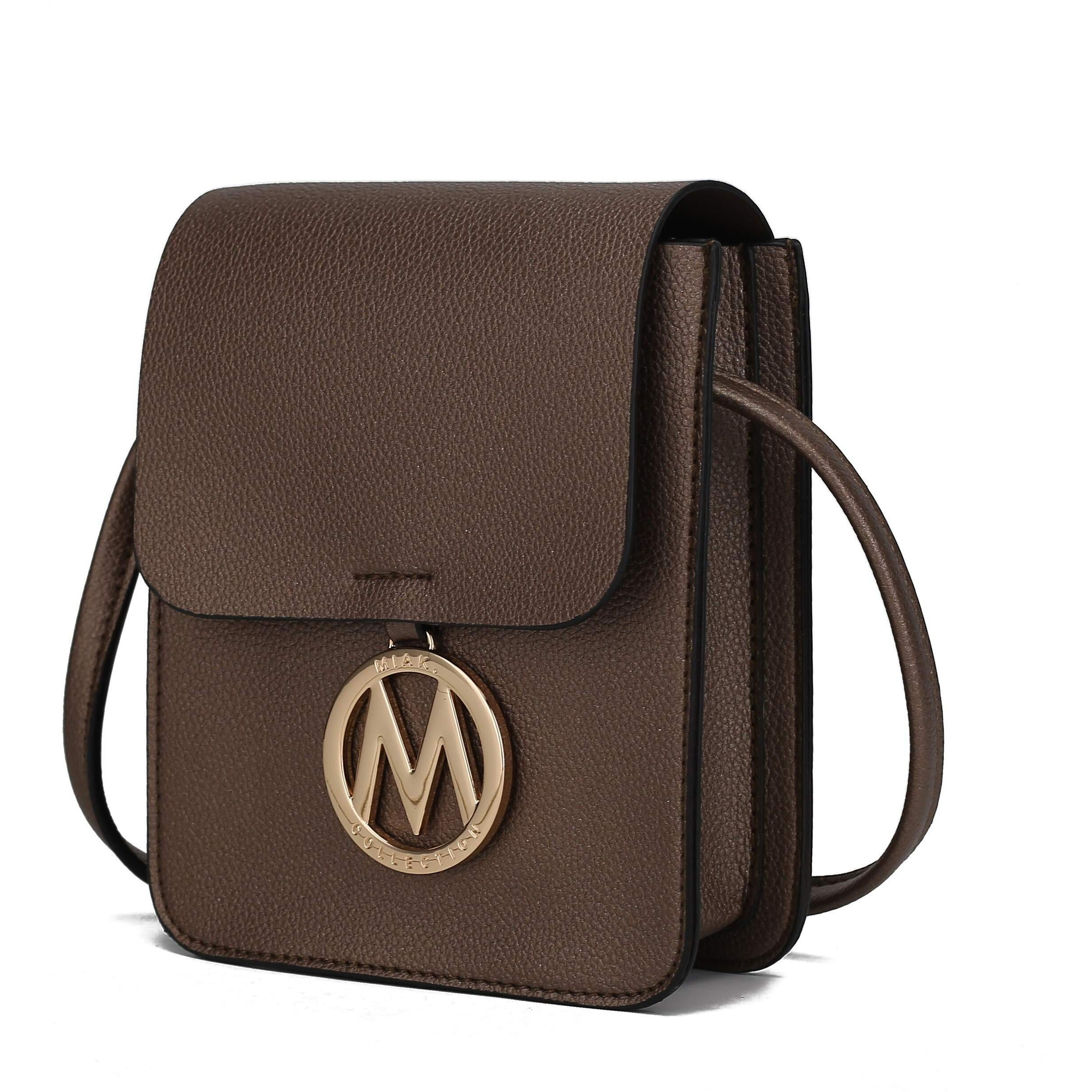 MKF collection Skylar Messenger Handabag Vegan Leather Womens by Mia K(D0102HA97FV)