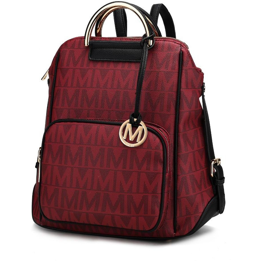 MKF Collection Cora Milan M Signature Trendy Backpack by Mia k