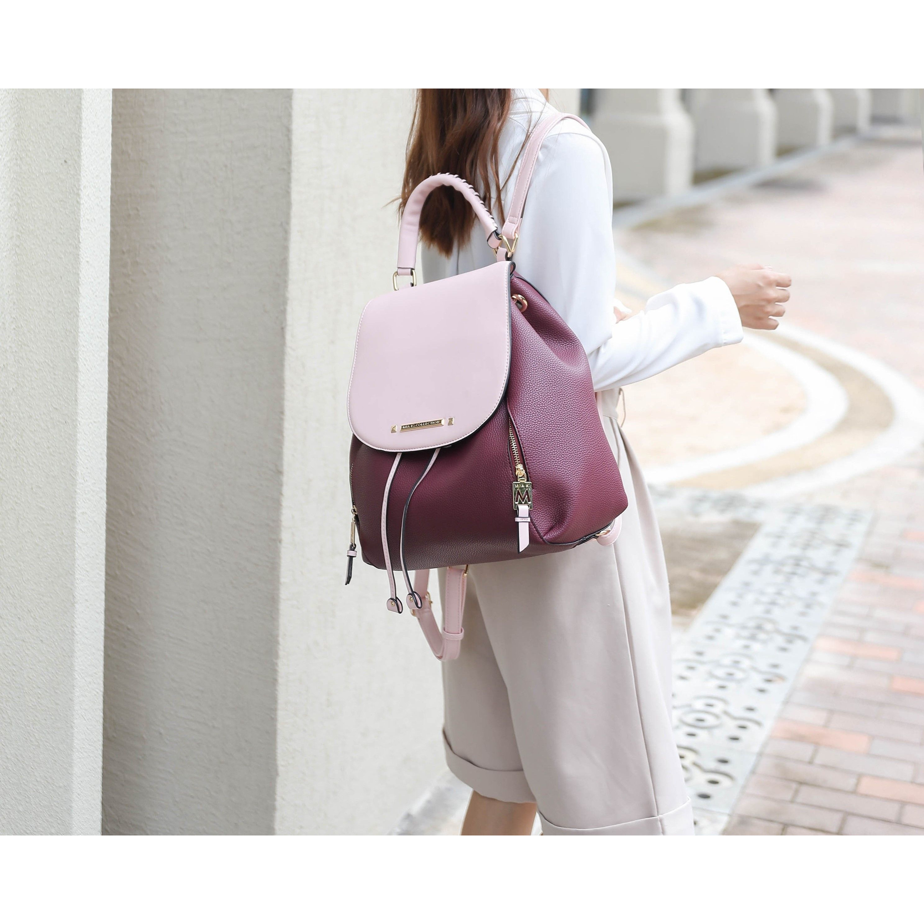 MKF collection Kimberly Backpack Vegan Leather Women by Mia k(D0102H9XVIV)