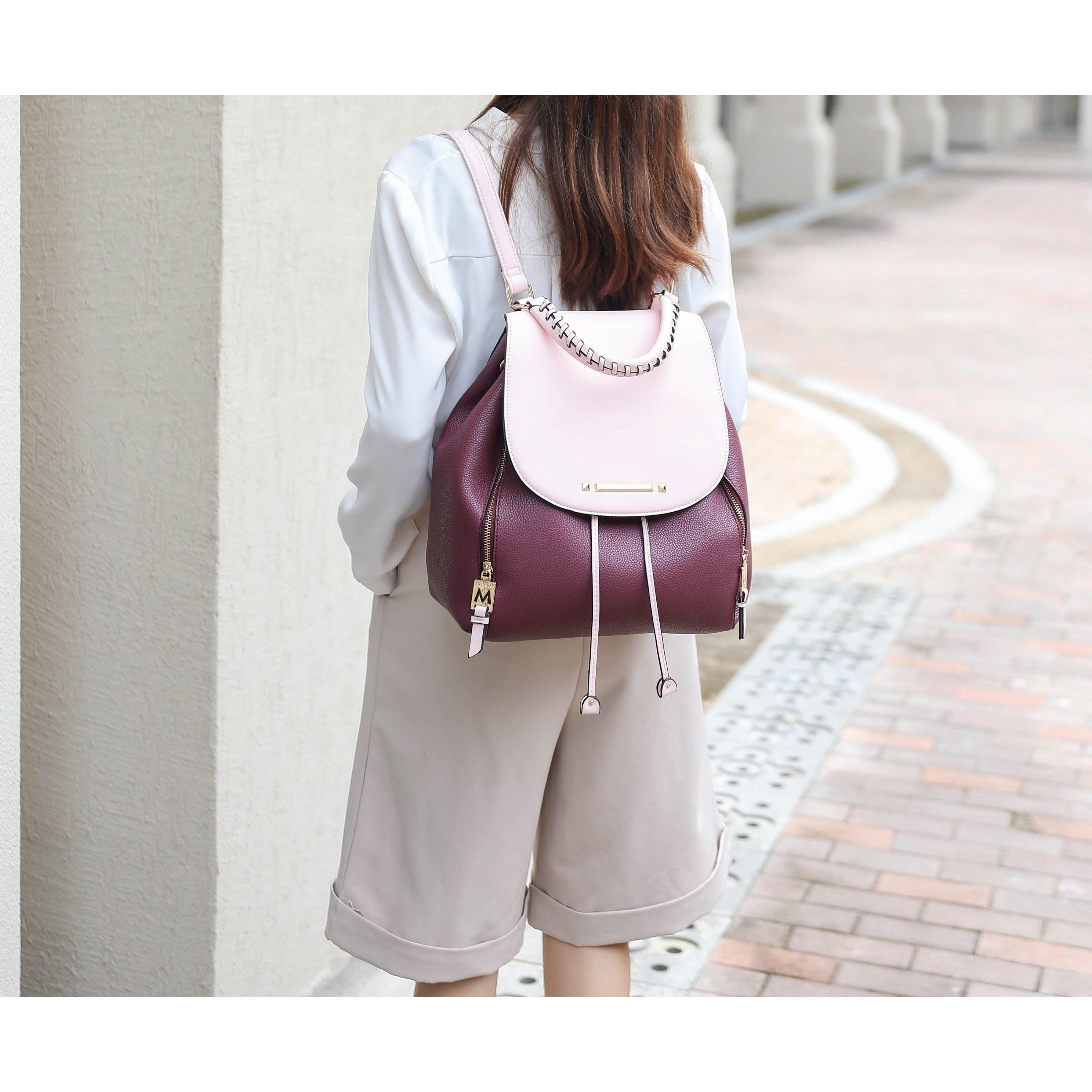 MKF collection Kimberly Backpack Vegan Leather Women by Mia k(D0102H9XVIV)