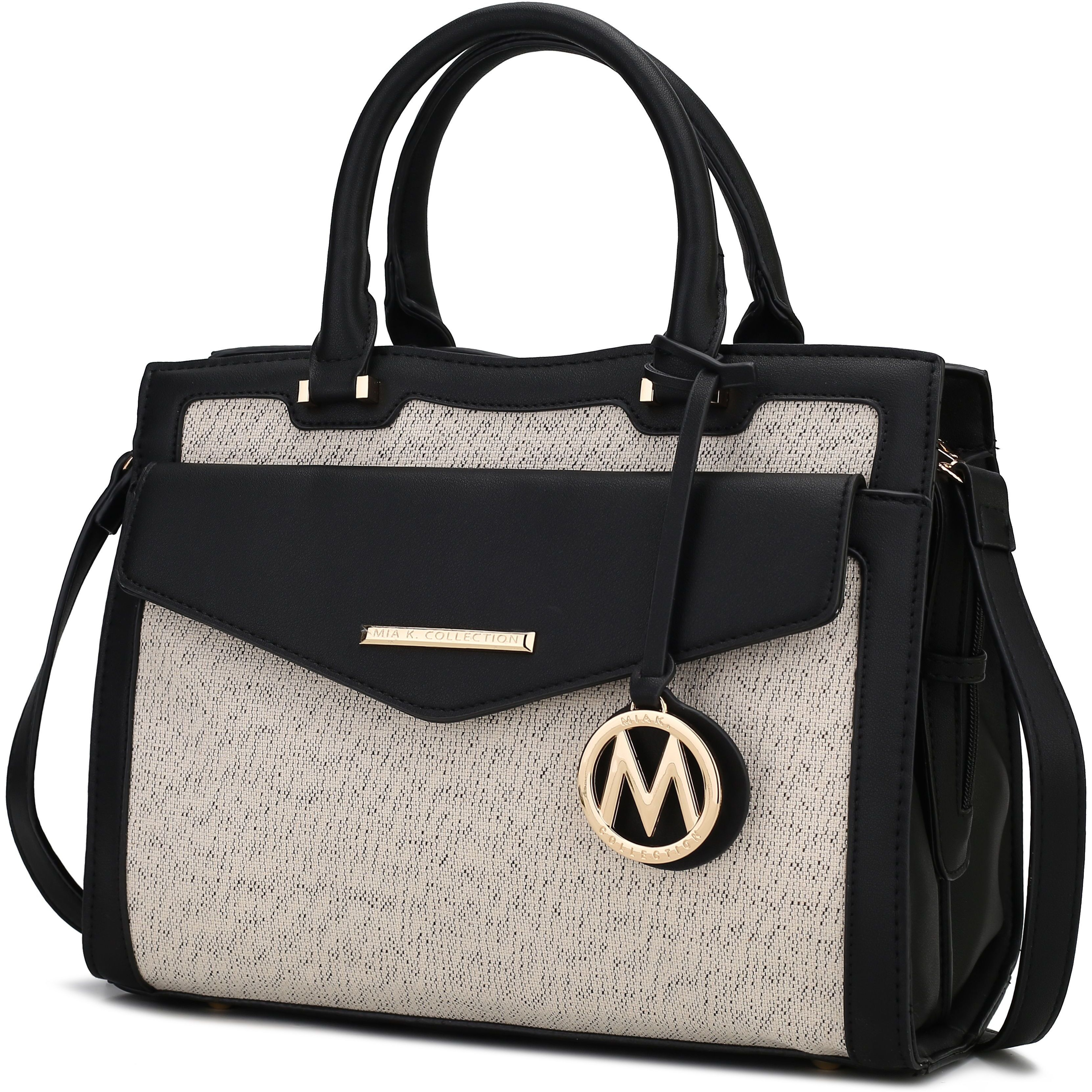 Alyssa Satchel Handbag Vegan Leather Women(D0102H2VNQg)