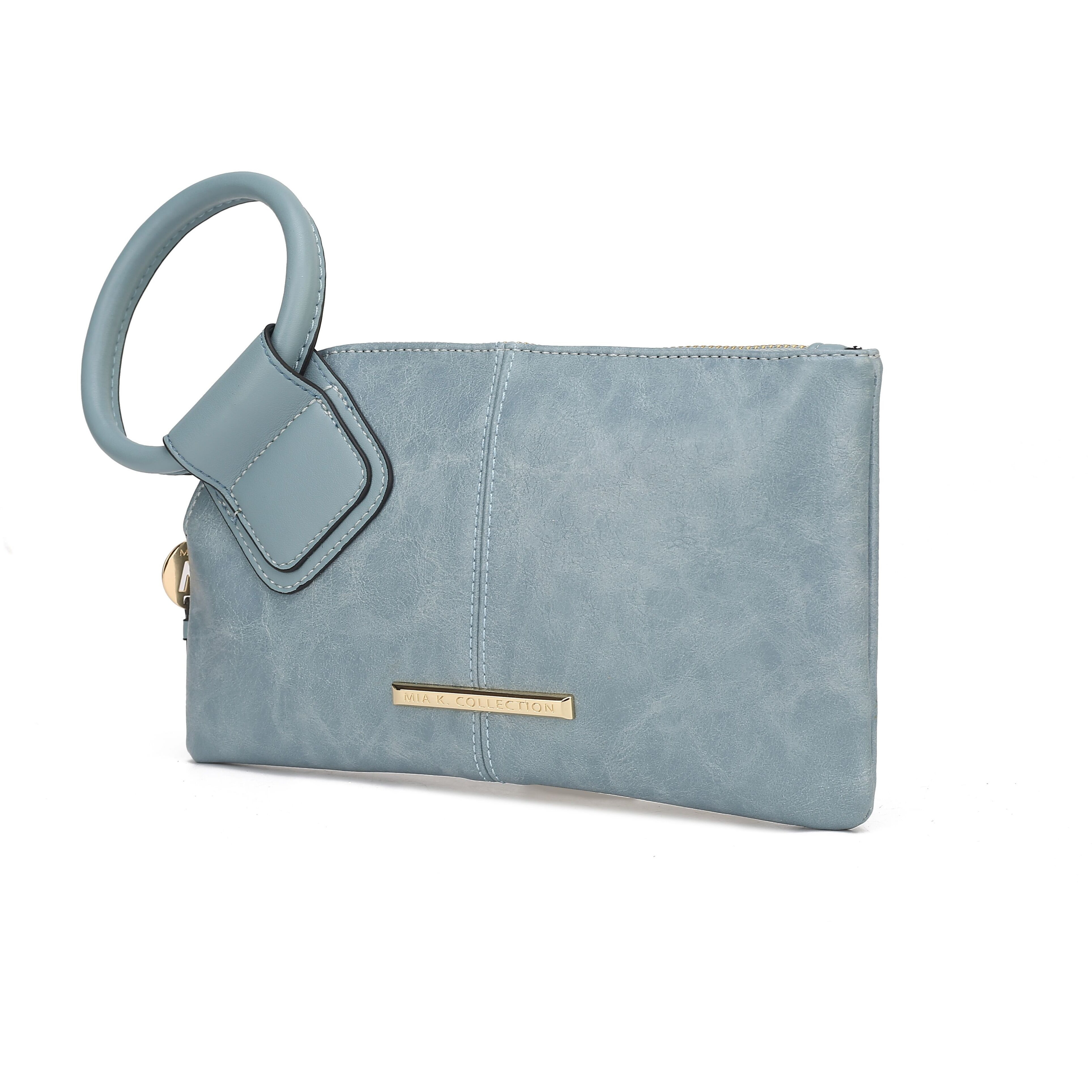 MKF collection Simone clutchWristlet Handbag Vegan Leather Women by Mia k(D0102H9Wc6W)