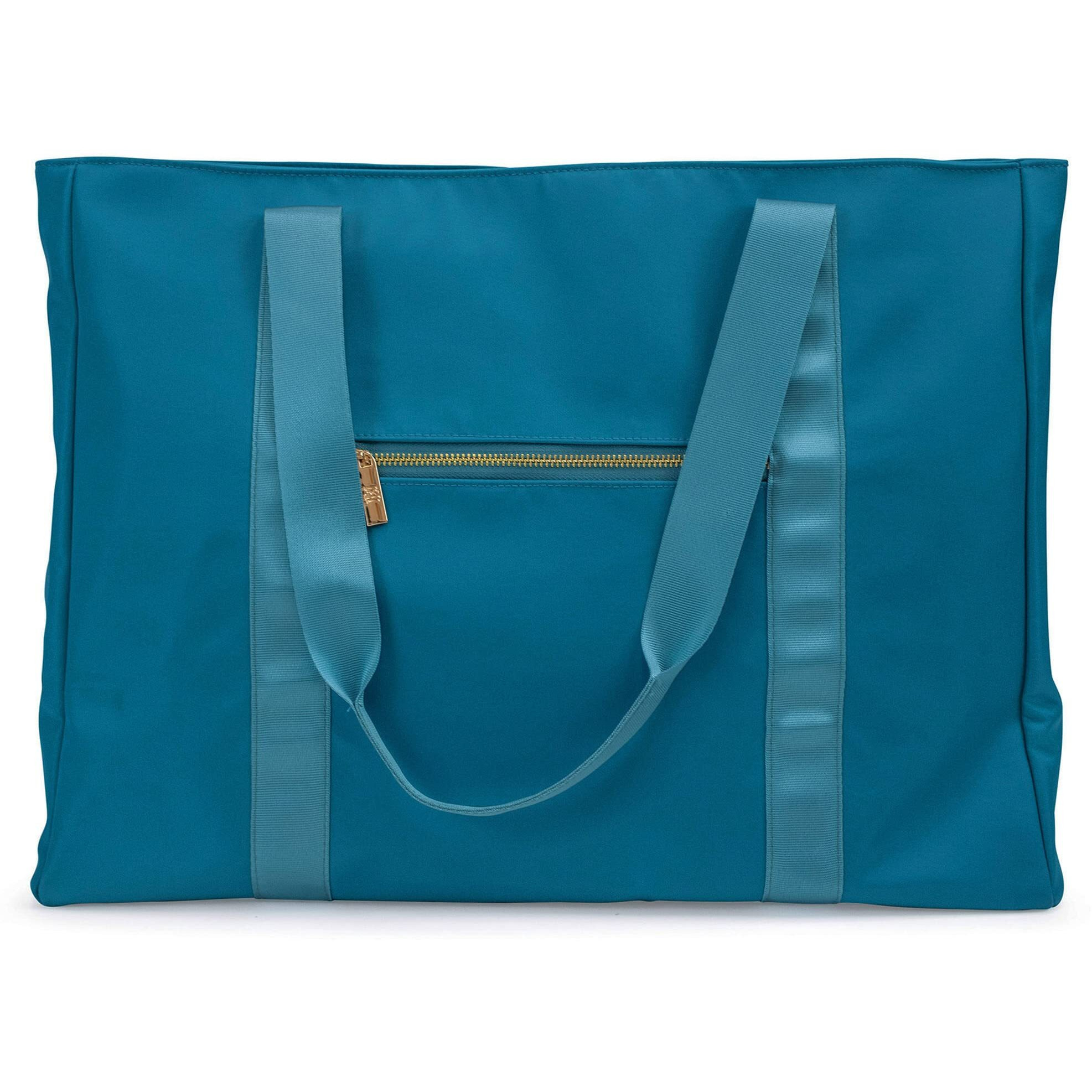 BADGLEY MISCHKA Nylon Travel Tote Weekender Bag (Aqua)