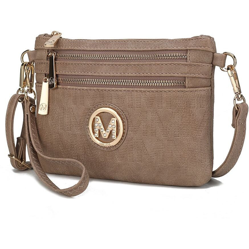 Roonie Milan Signature crossbody Wristlet(D0102H2NVTg)