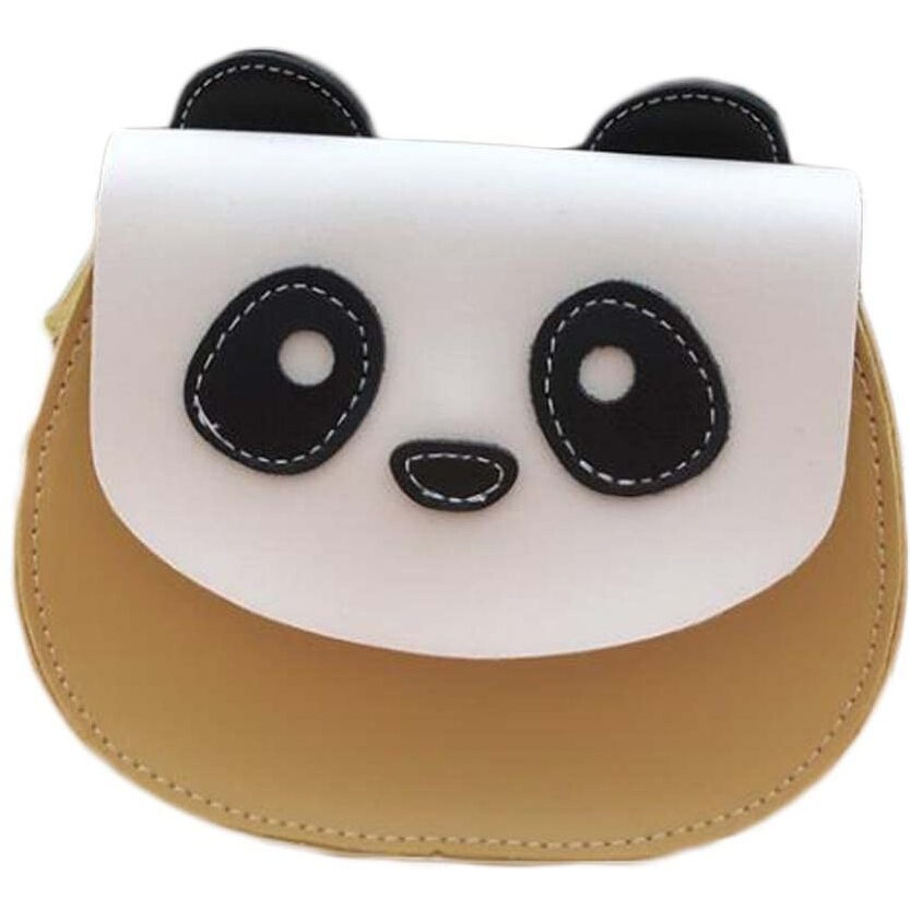 Yellow Cute Panda Crossbody Bag Mini PU Satchel Bag Cell Phone Purse