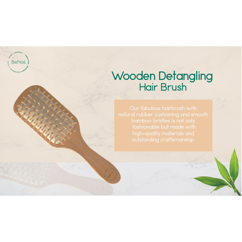 Natural Wooden Detangling Hair Brush(D0102HEYUZ7.)