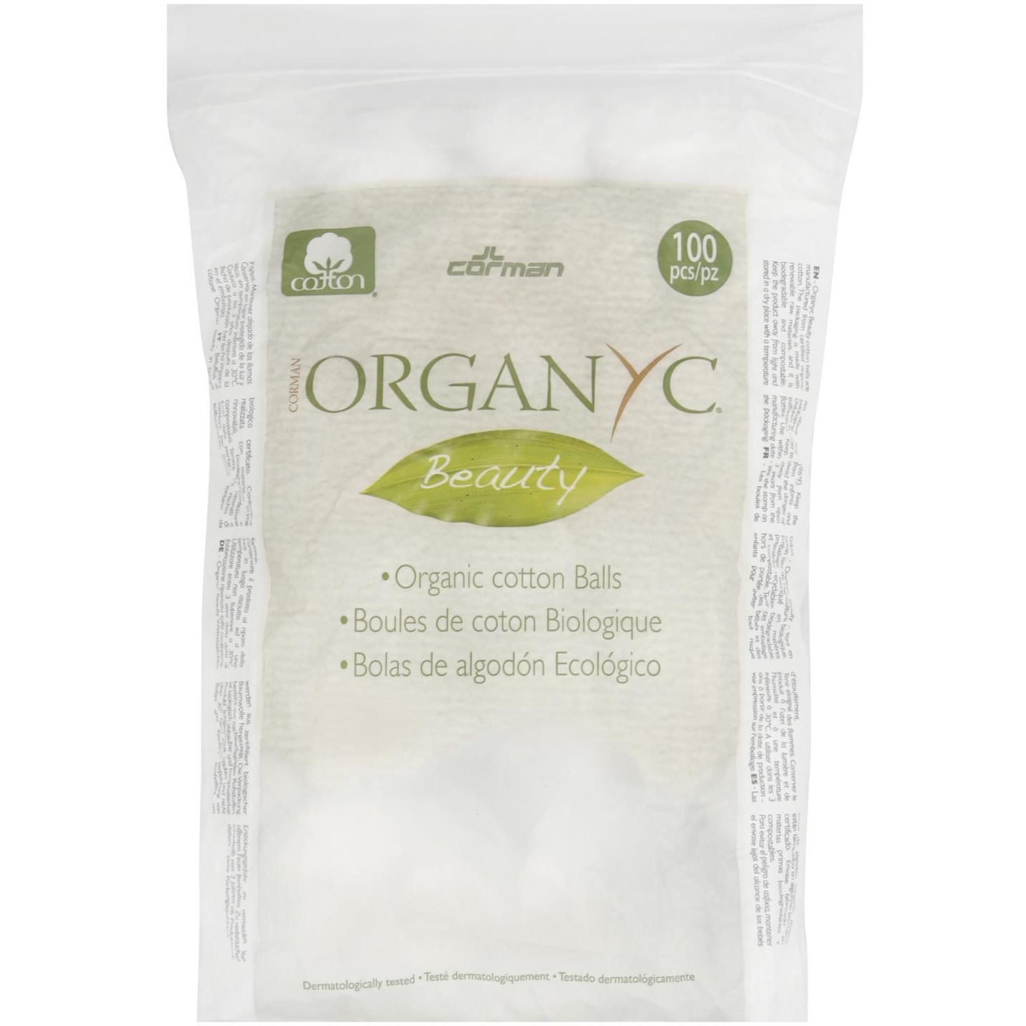 Organyc cotton Balls - 100 Percent Organic cotton - Beauty - 100 count(D0102H5KYD6)