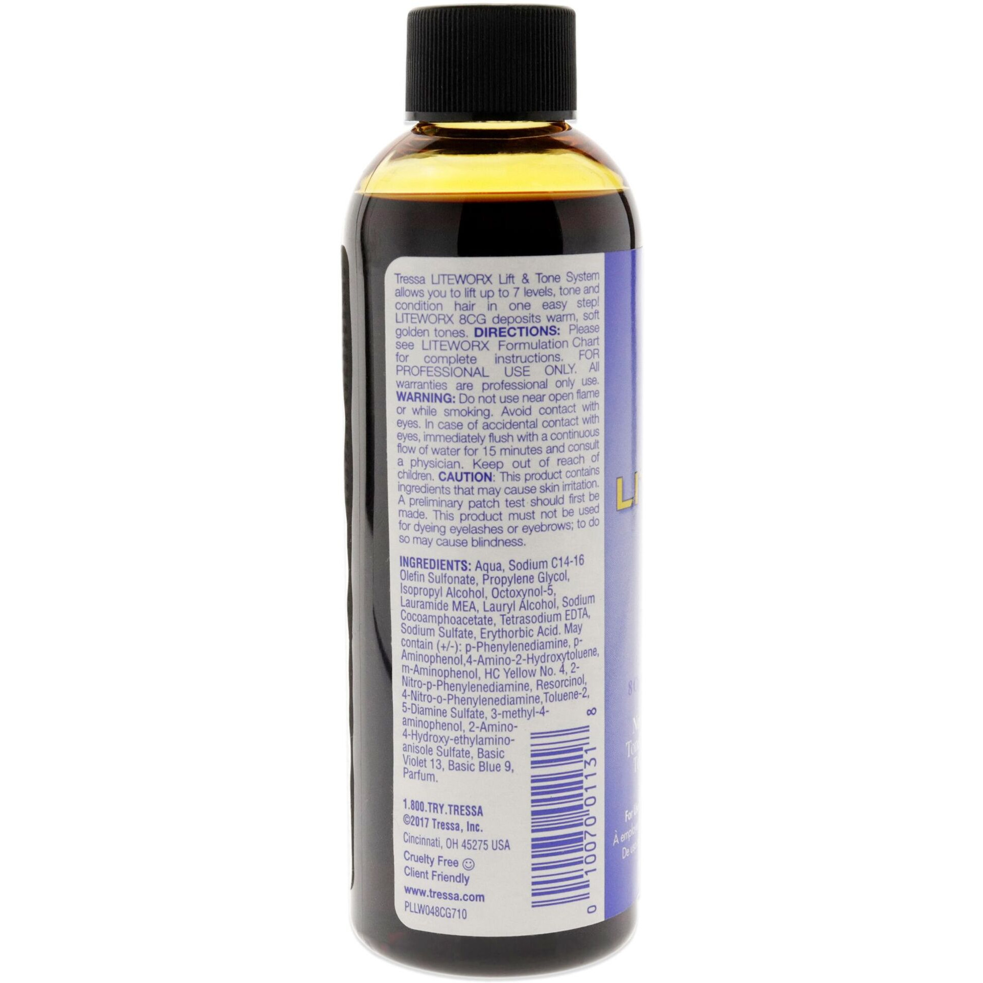 Liteworx Toner - 8cg copper gold by Tressa for Unisex - 4 oz Toner(D0102HgP45A)