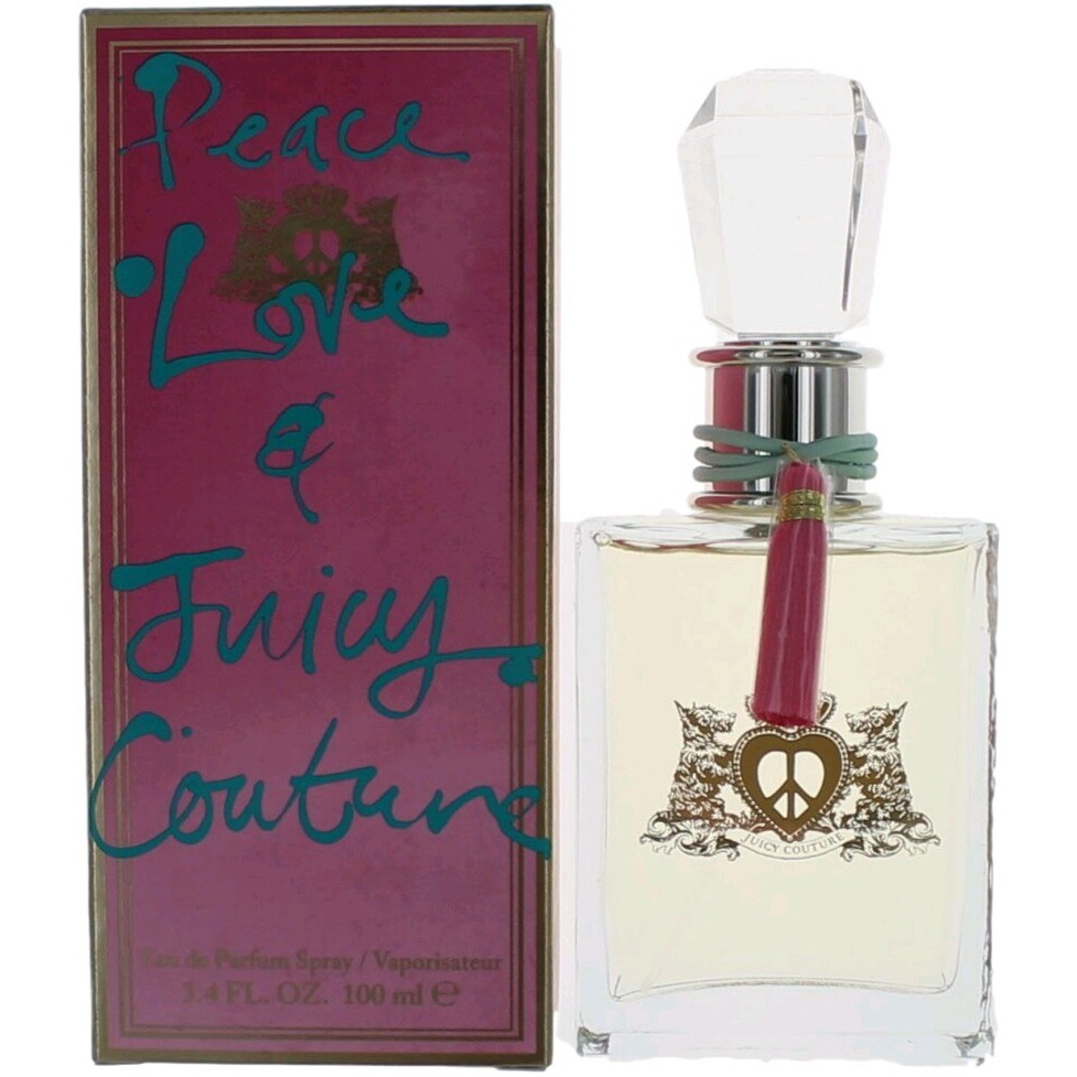 Peace Love & Juicy Couture by Juicy Couture, 3.4 oz Eau De Parfum Spray for Women
