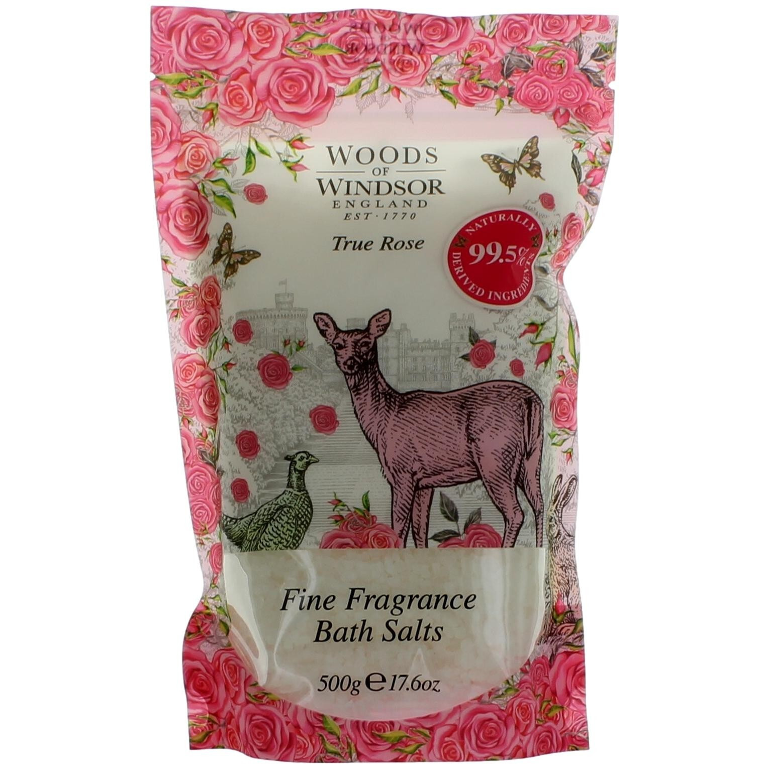 Woods of Windsor True Rose by Woods of Windsor, 17.6 oz Bath Salts for Women