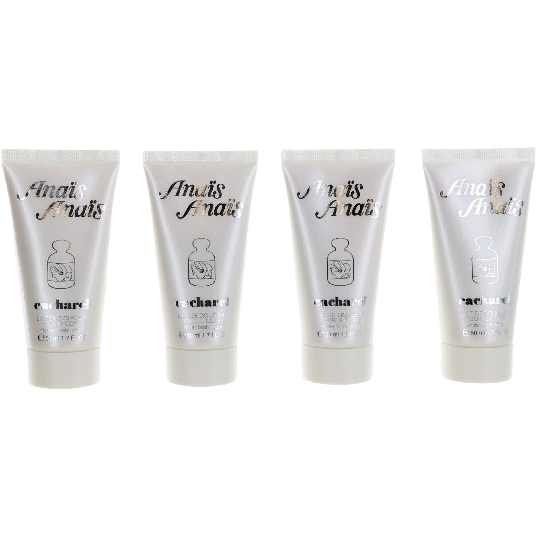 Anais Anais by Cacharel, 4 Pack 1.7 oz Body Lotions ( 6.8 oz total ) for Women