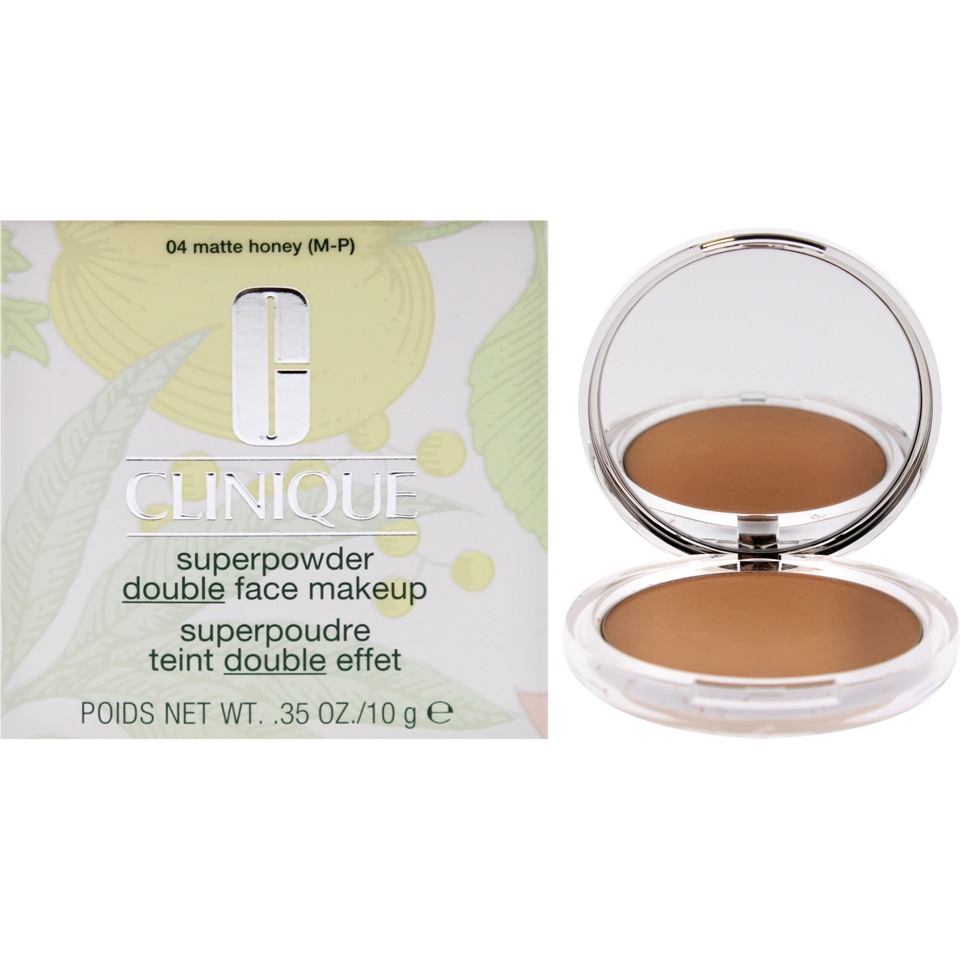 Superpowder Double Face Makeup - 04 Matte Honey (M-P)-Dry Combination by Clinique for Women - 0.35 oz Powder