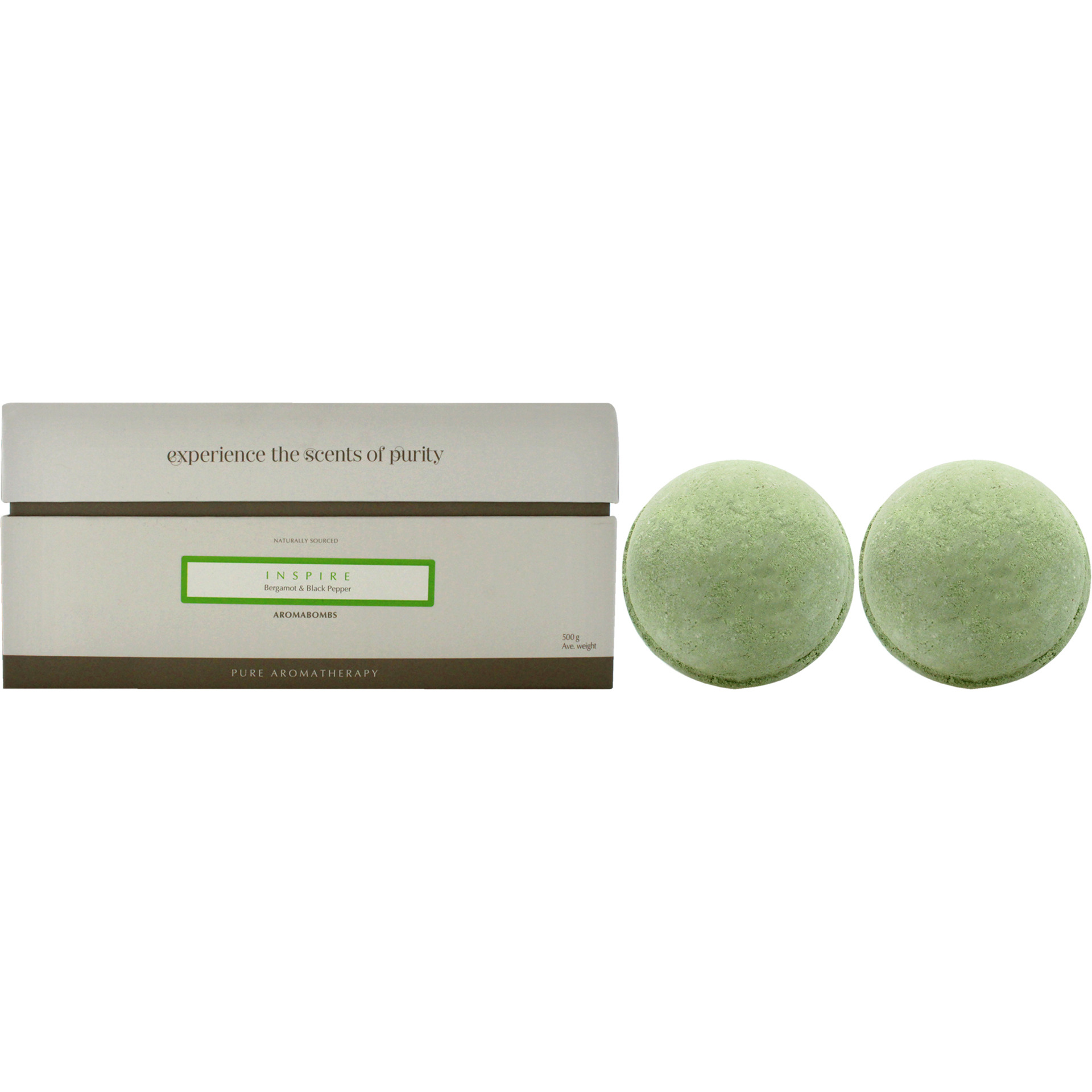 Inspire AromaBomb Duo by Aromaworks for Unisex - 2 x 8.81 oz Bath Bomb
