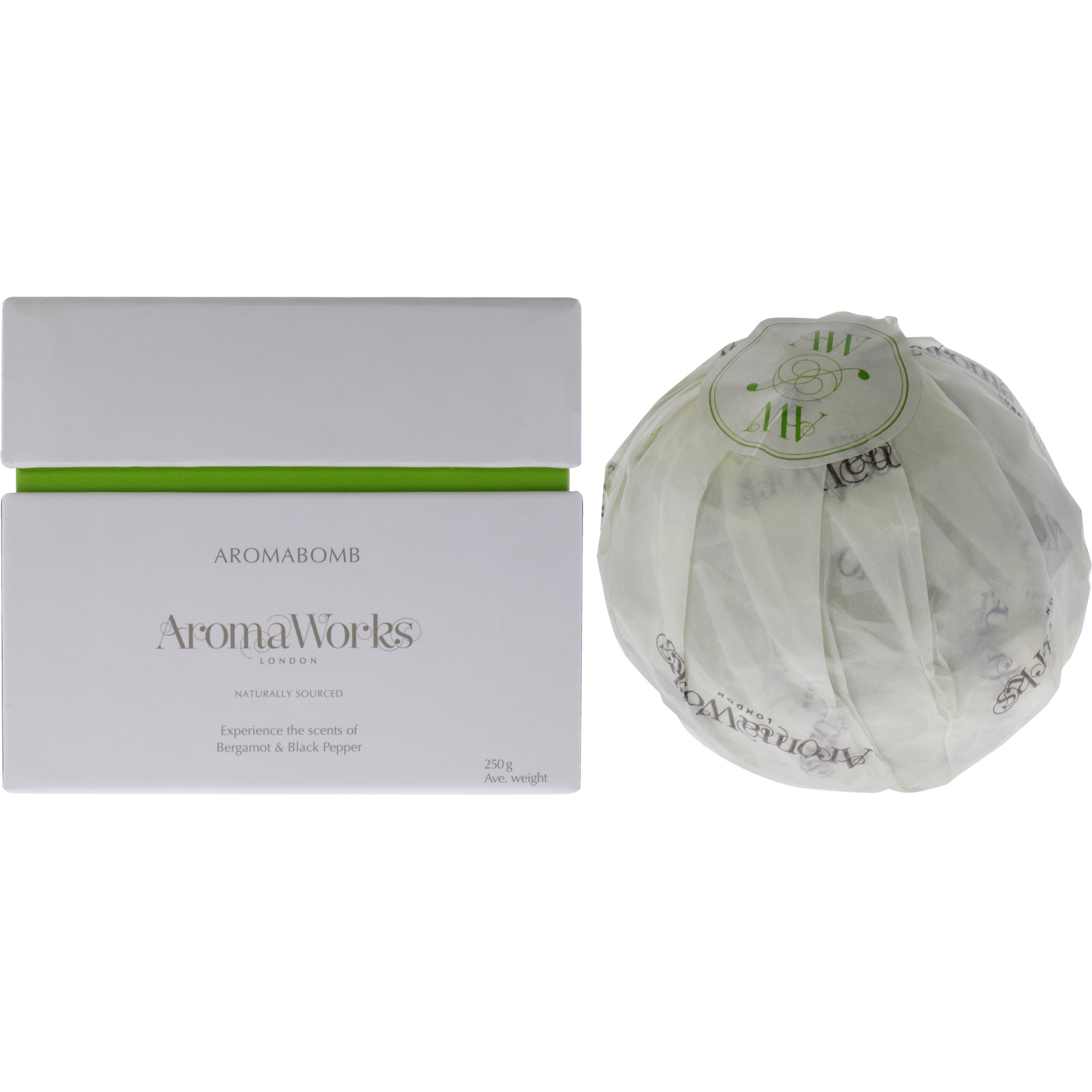 Inspire AromaBomb Single by Aromaworks for Unisex - 8.81 oz Bath Bomb