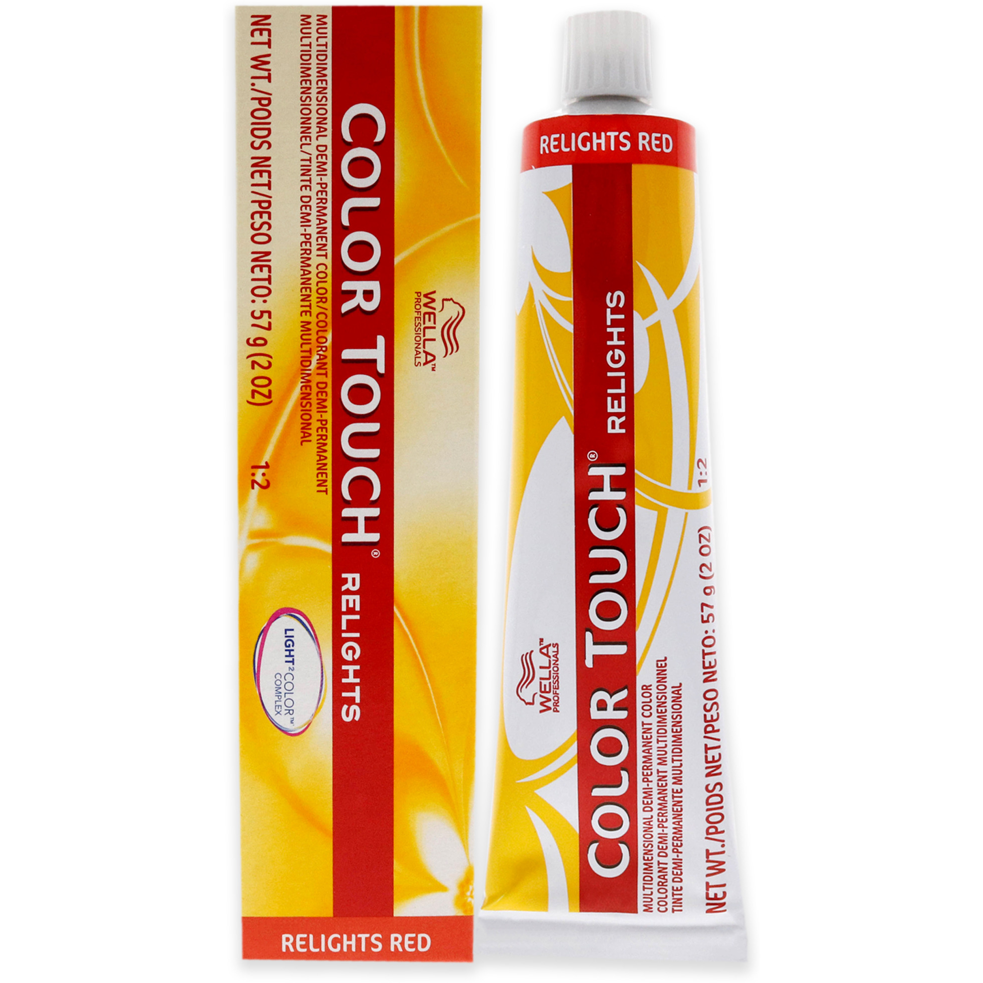 Color Touch Relights Demi-Permanent Color - 47 Red Brown by Wella for Unisex - 2 oz Hair Color
