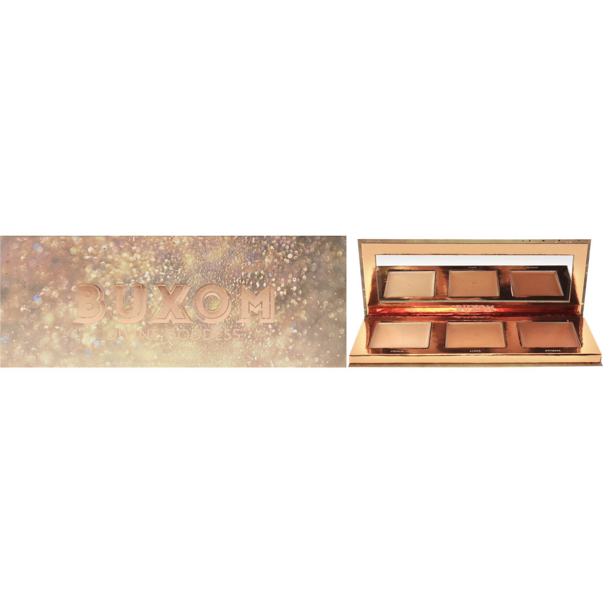 Divine Goddess Luminizing Highlighter Palette by Buxom for Women - 0.48 oz Highlighter