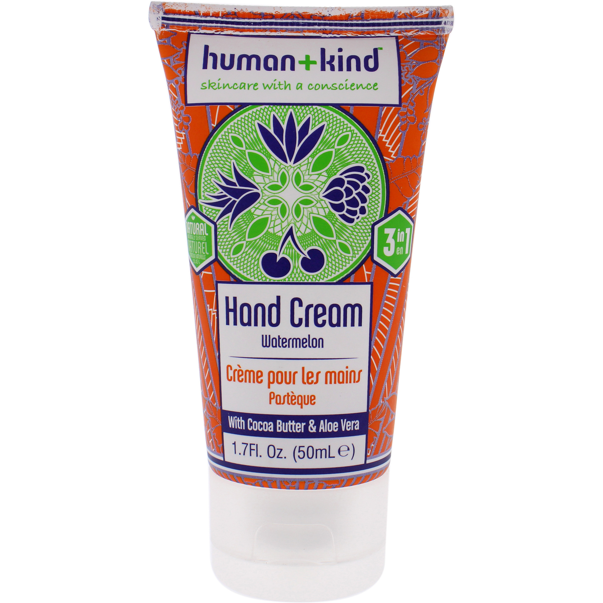 Hand Cream - Watermelon by Human+Kind for Unisex - 1.7 oz Cream