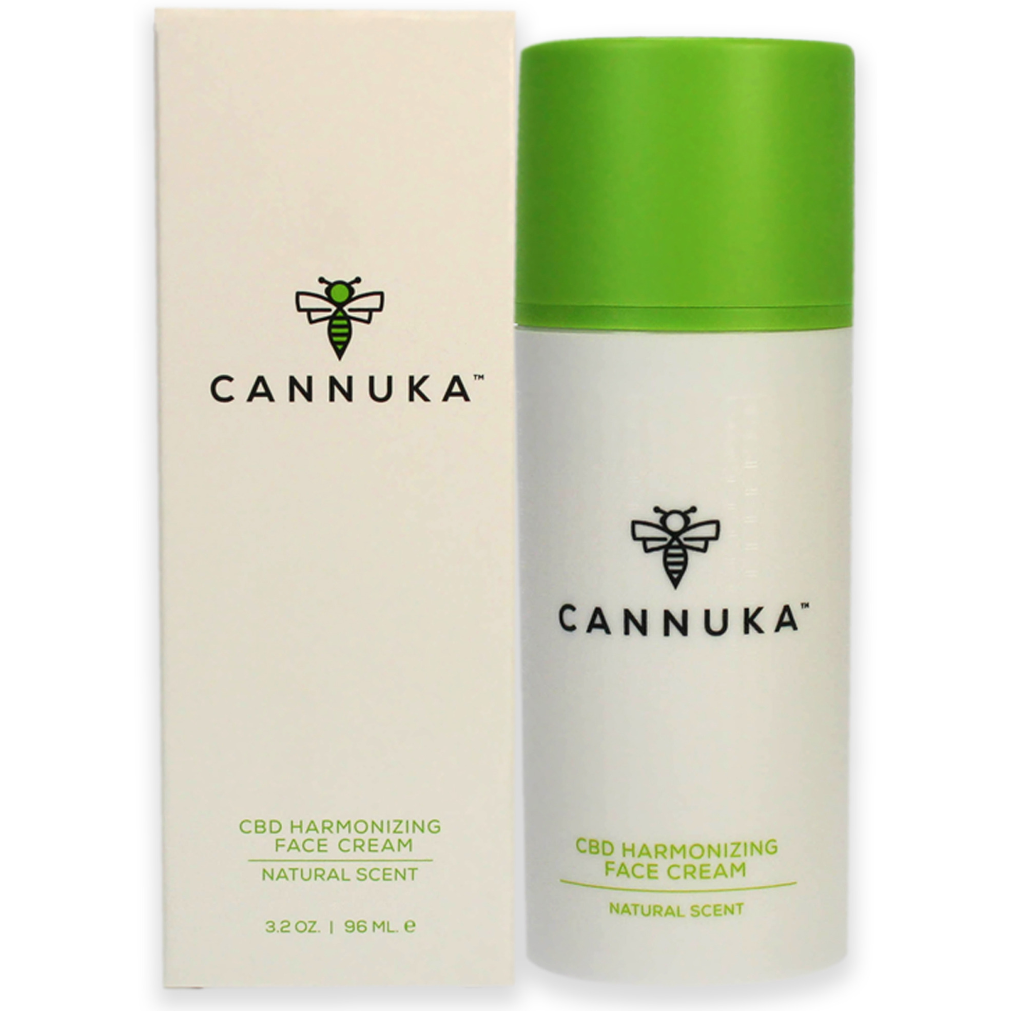 CBD Harmonizing Face Cream - Natural Scent by Cannuka for Unisex - 3.2 oz Cream