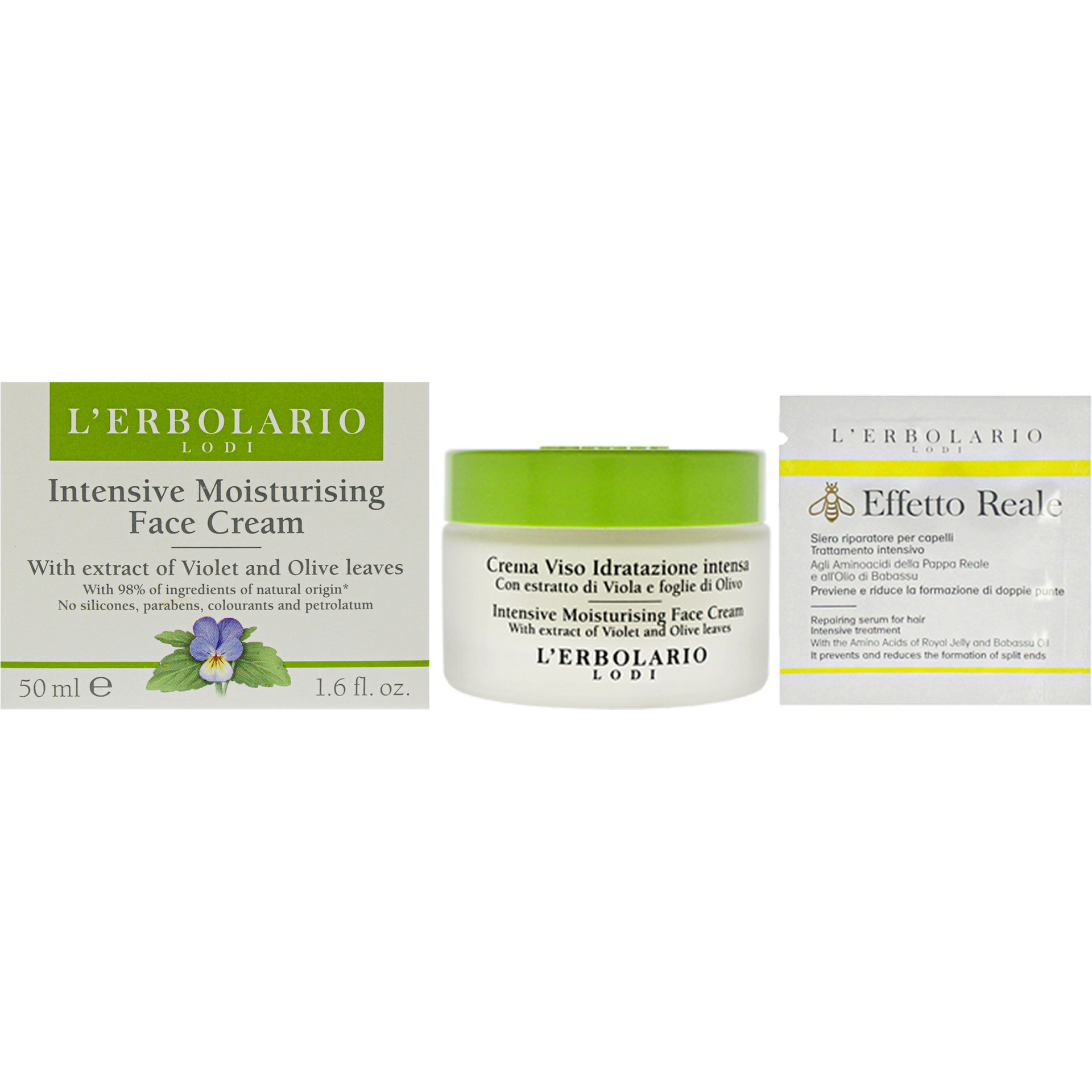 Intensive Moisturising Face Cream by LErbolario for Unisex - 1.6 oz Cream