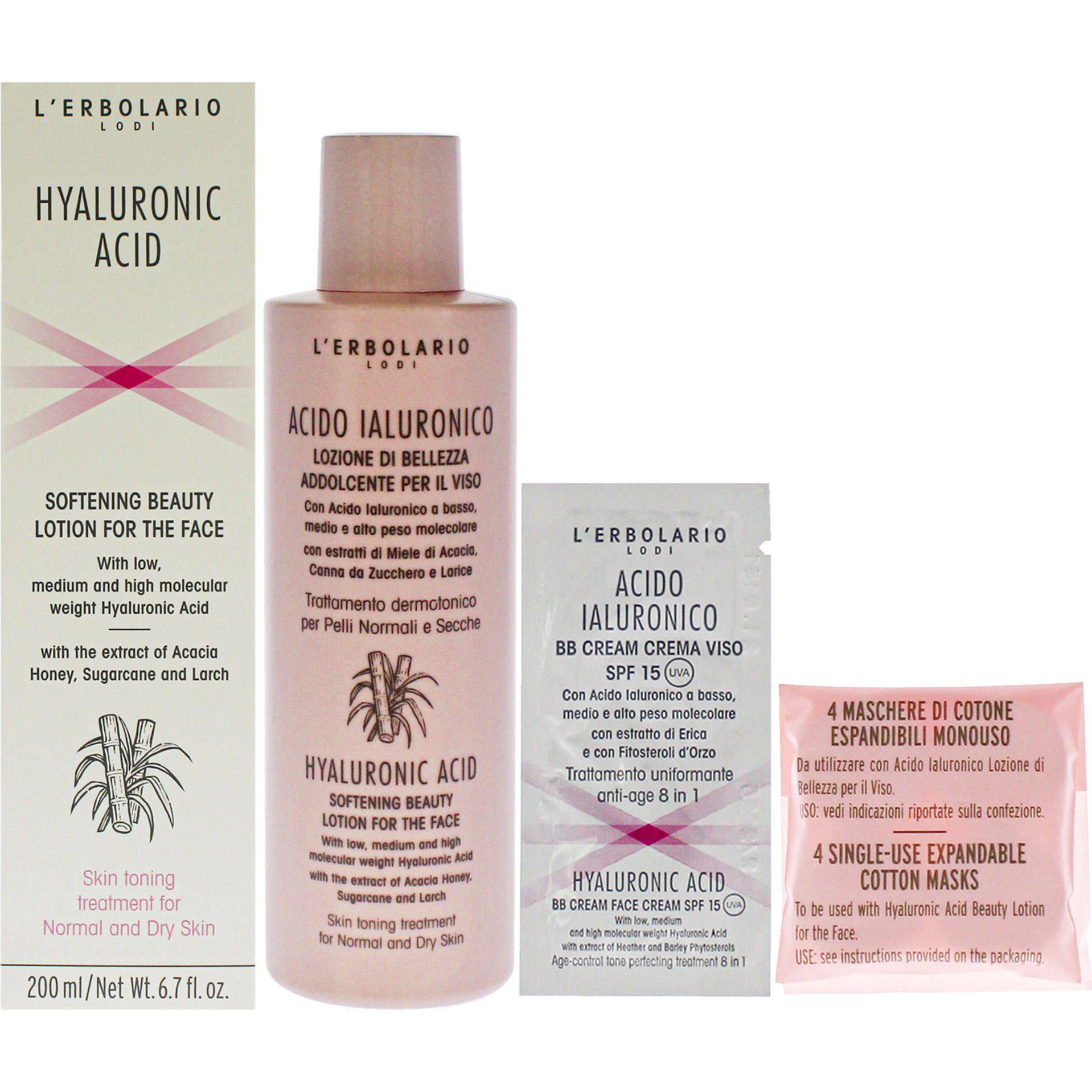 Hyaluronic Acid Softening Beauty Lotion by LErbolario for Unisex - 6.7 oz Lotion
