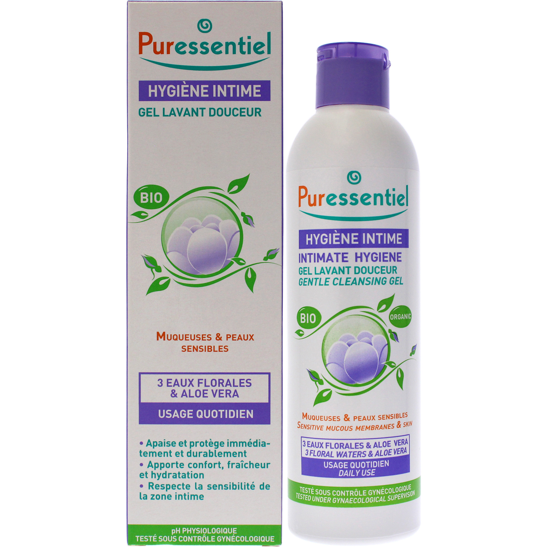 Intimate Hygiene Gentle Cleansing Gel by Puressentiel for Women - 8.44 oz Gel