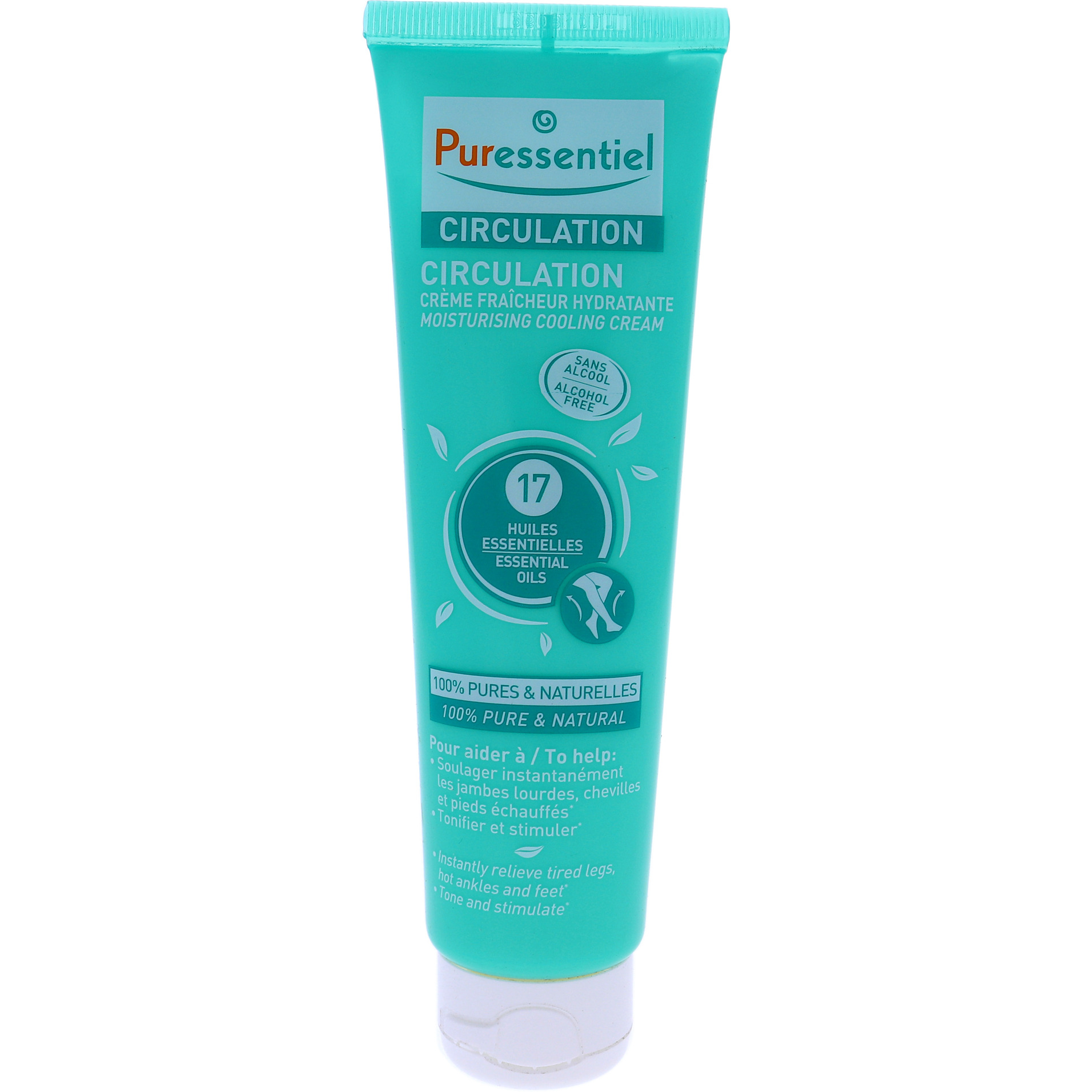 Circulation Moisturising Cooling Cream by Puressentiel for Unisex - 3.4 oz Cream