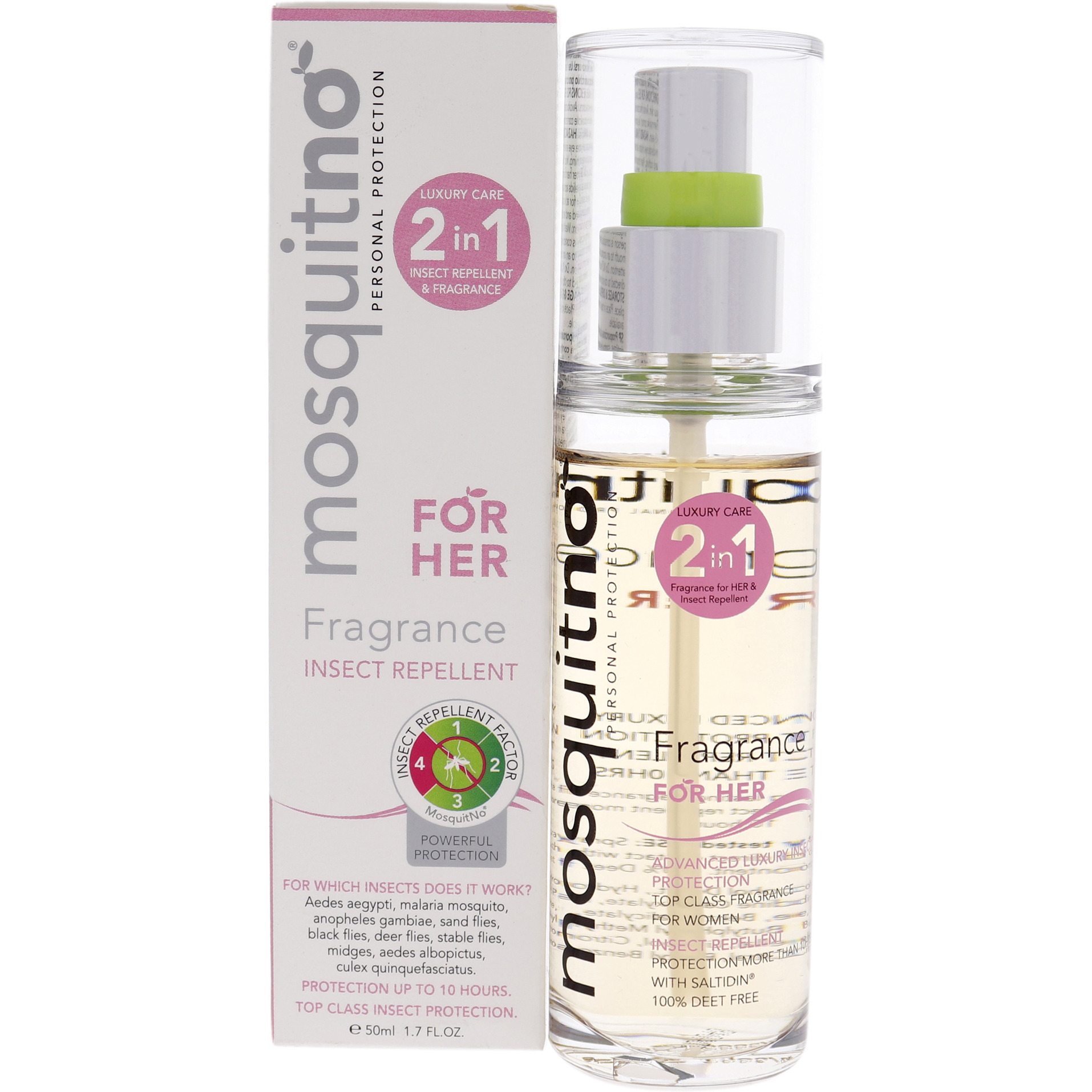 Mosquitno Fragrance Her by Mosquitno for Women - 1.7 oz Body Spray