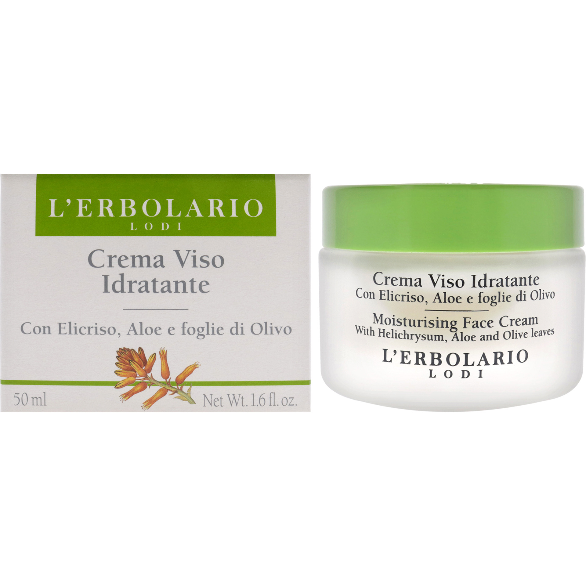 Moisturising Face Cream by LErbolario for Unisex - 1.6 oz Cream