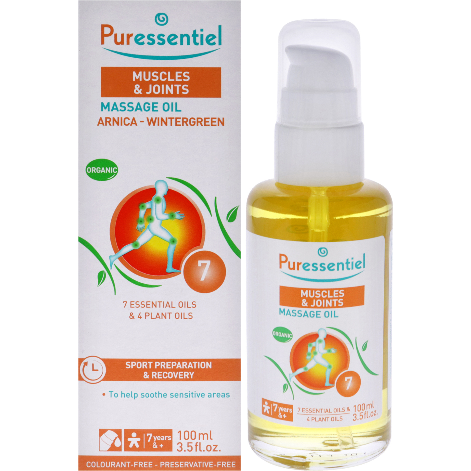 Muscle Relaxing Organic Massage Oil - Arnica and Wintergreen by Puressentiel for Unisex - 3.5 oz Oil