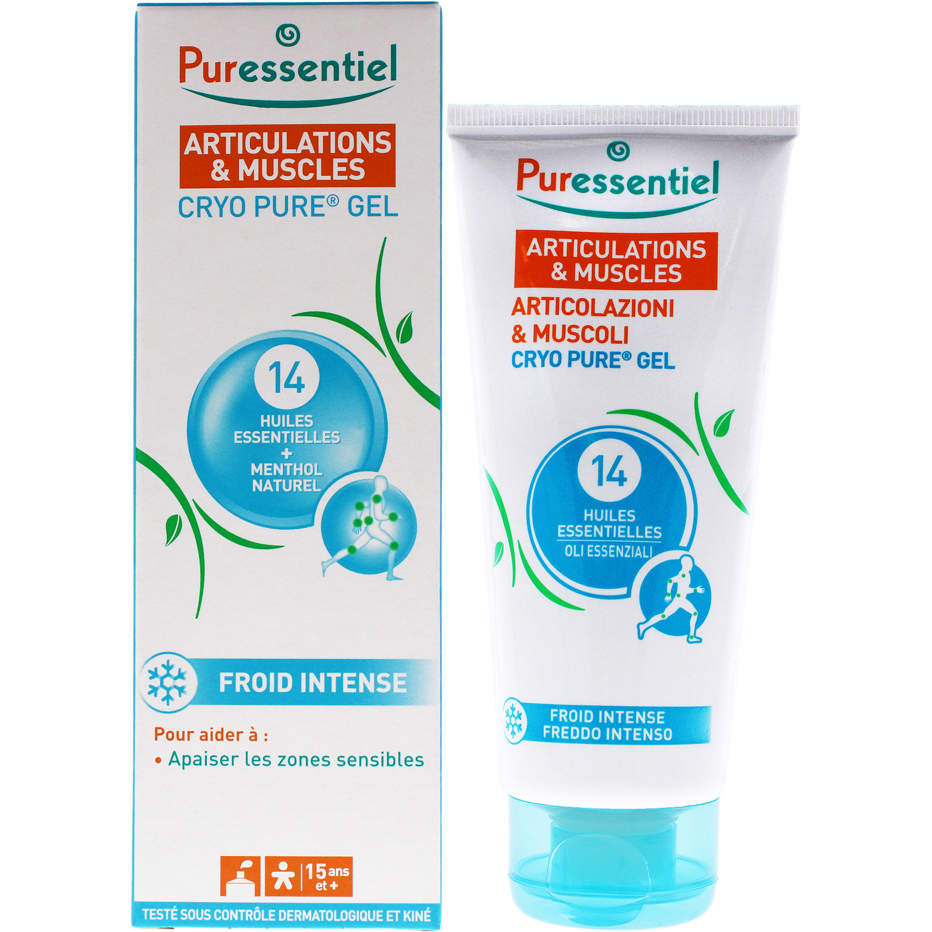 Muscles and Joints Cryo Pure Gel by Puressentiel for Unisex - 2.7 oz Gel