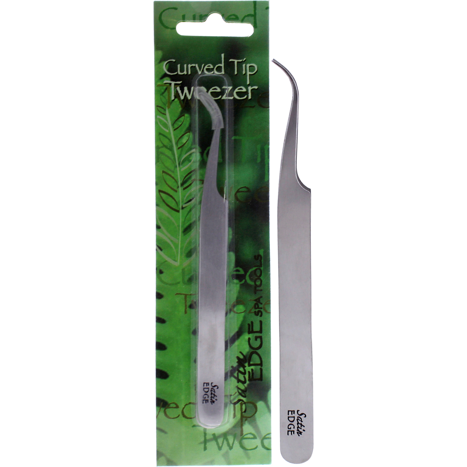 Curved Tip Tweezers by Satin Edge for Unisex - 1 Pc Tweezer