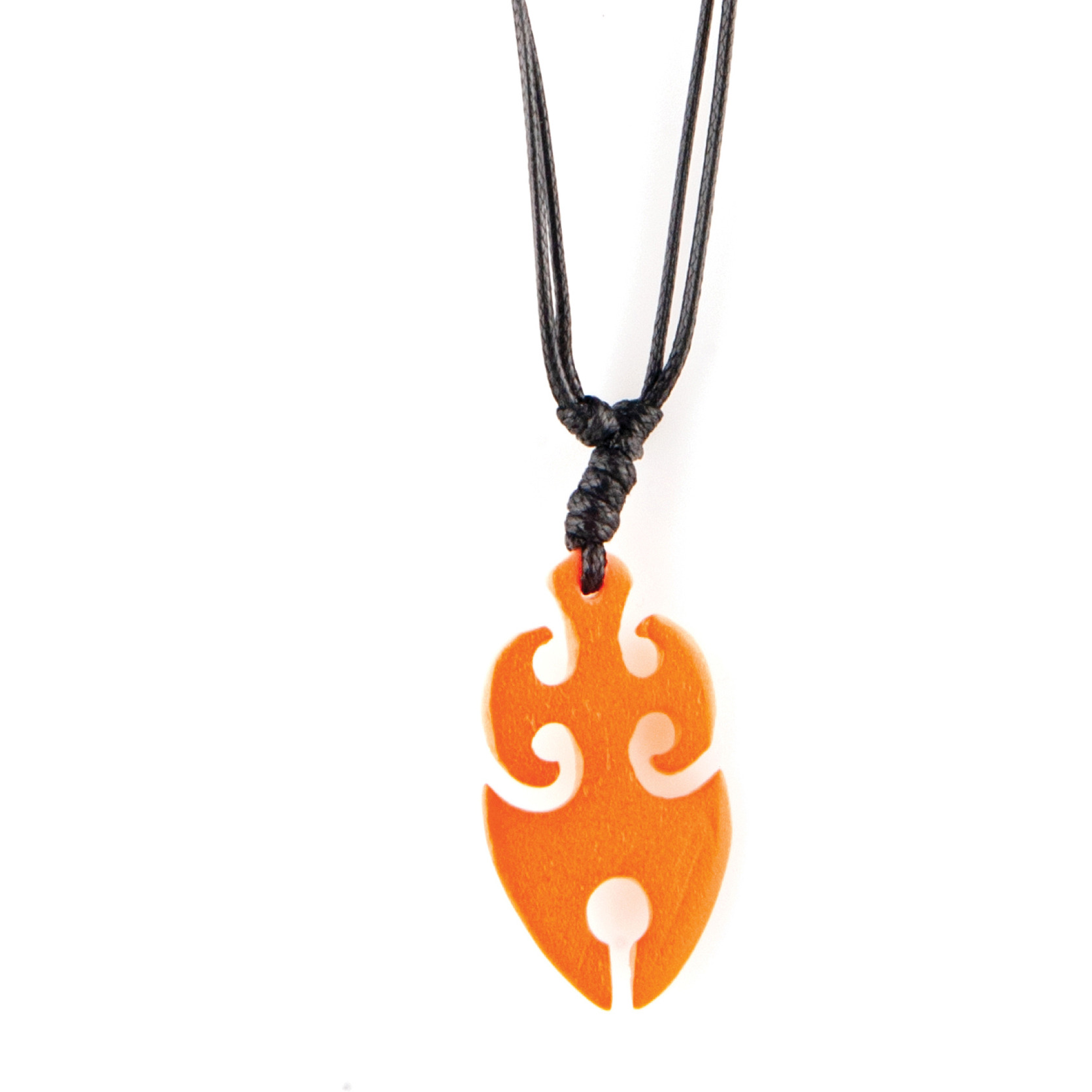Color-Changing Necklace - Tribal Flame - White To Orange by DelSol for Women - 1 Pc Necklace