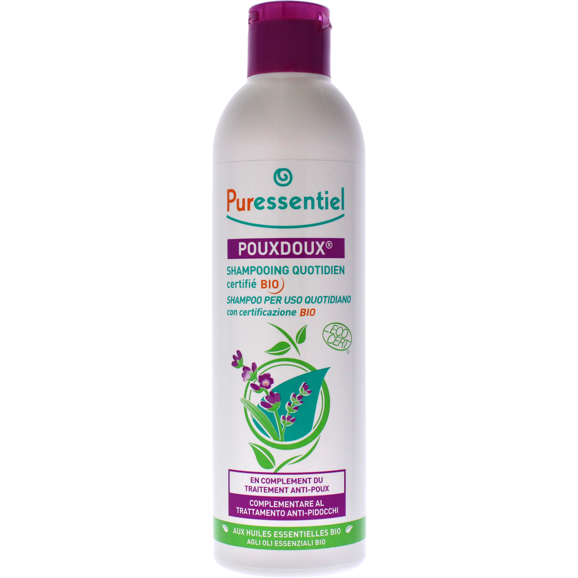 Poudoux Organic Daily Shampoo by Puressentiel for Unisex - 6.75 oz Shampoo