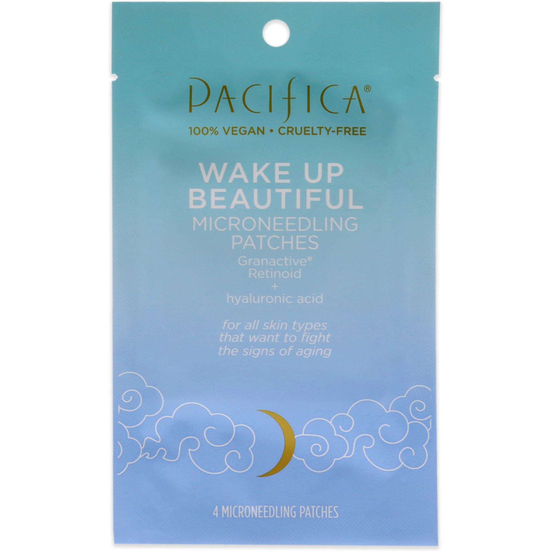 Wake Up Beautiful Microneedling Patches by Pacifica for Unisex - 4 Pc Patches