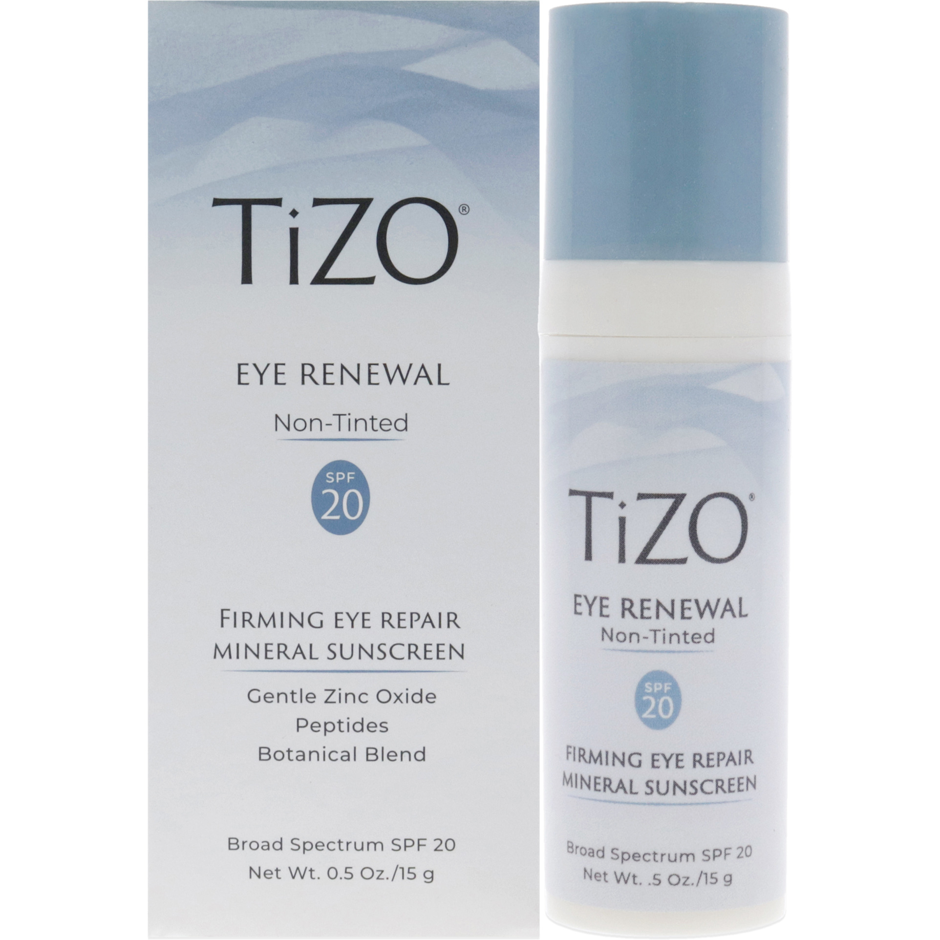 Eye Renewal Non-Tinted SPF 20 by Tizo for Women - 0.5 oz Sunscreen