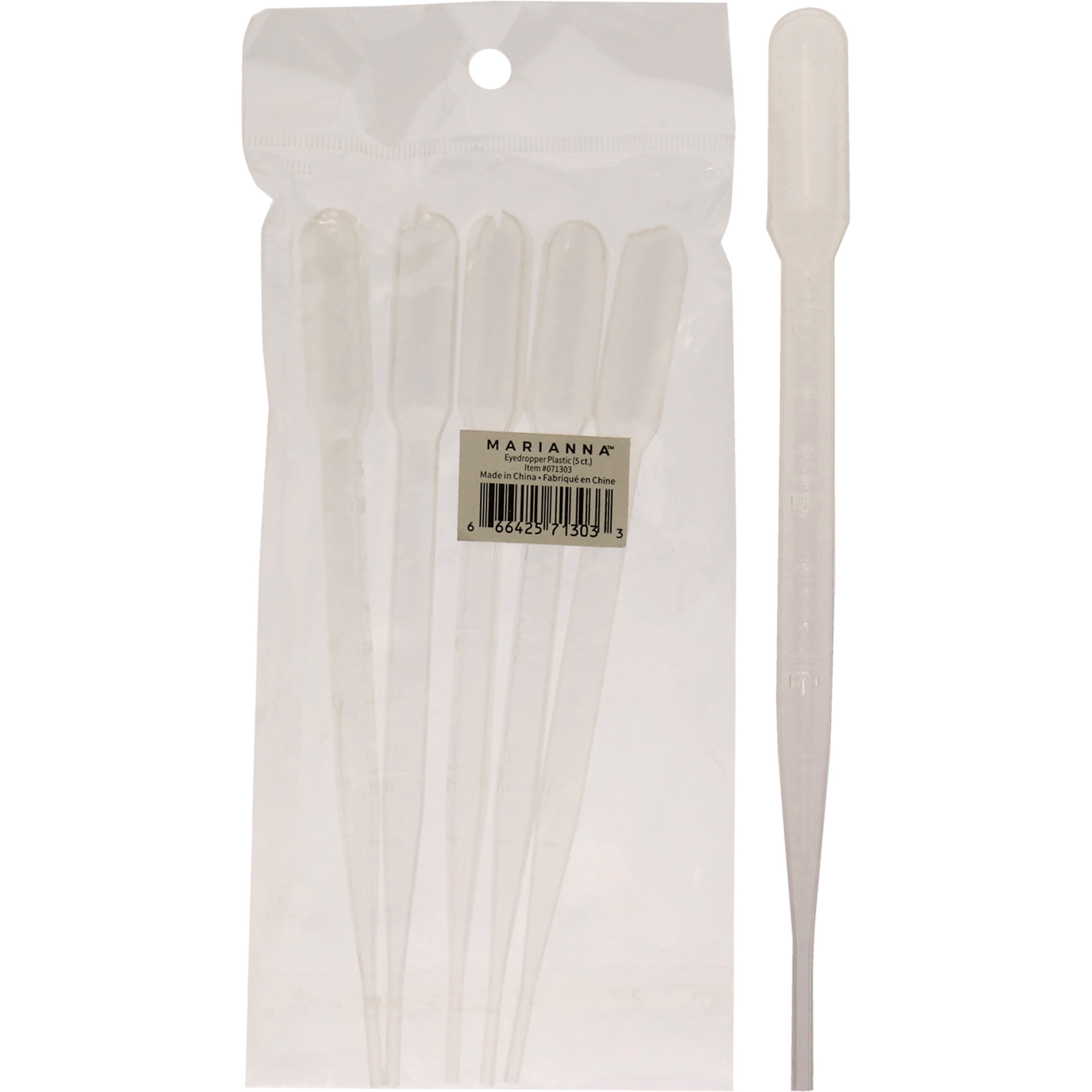 Eyedropper Plastic - Clear by Marianna for Unisex - 5 Count Dropper