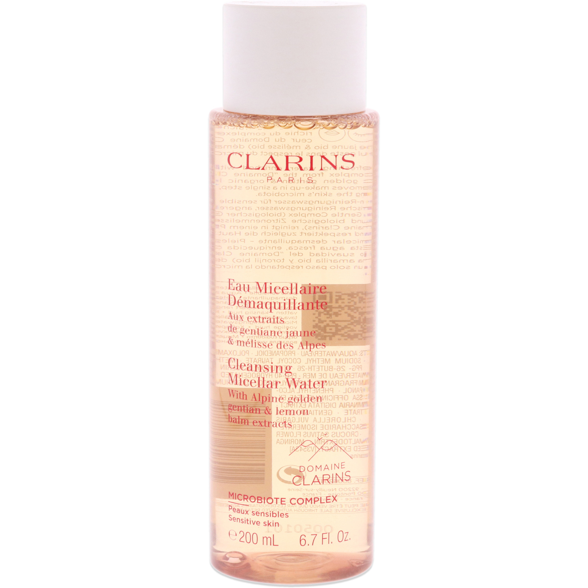 Cleansing Micellar Water by Clarins for Unisex - 6.7 oz Cleanser