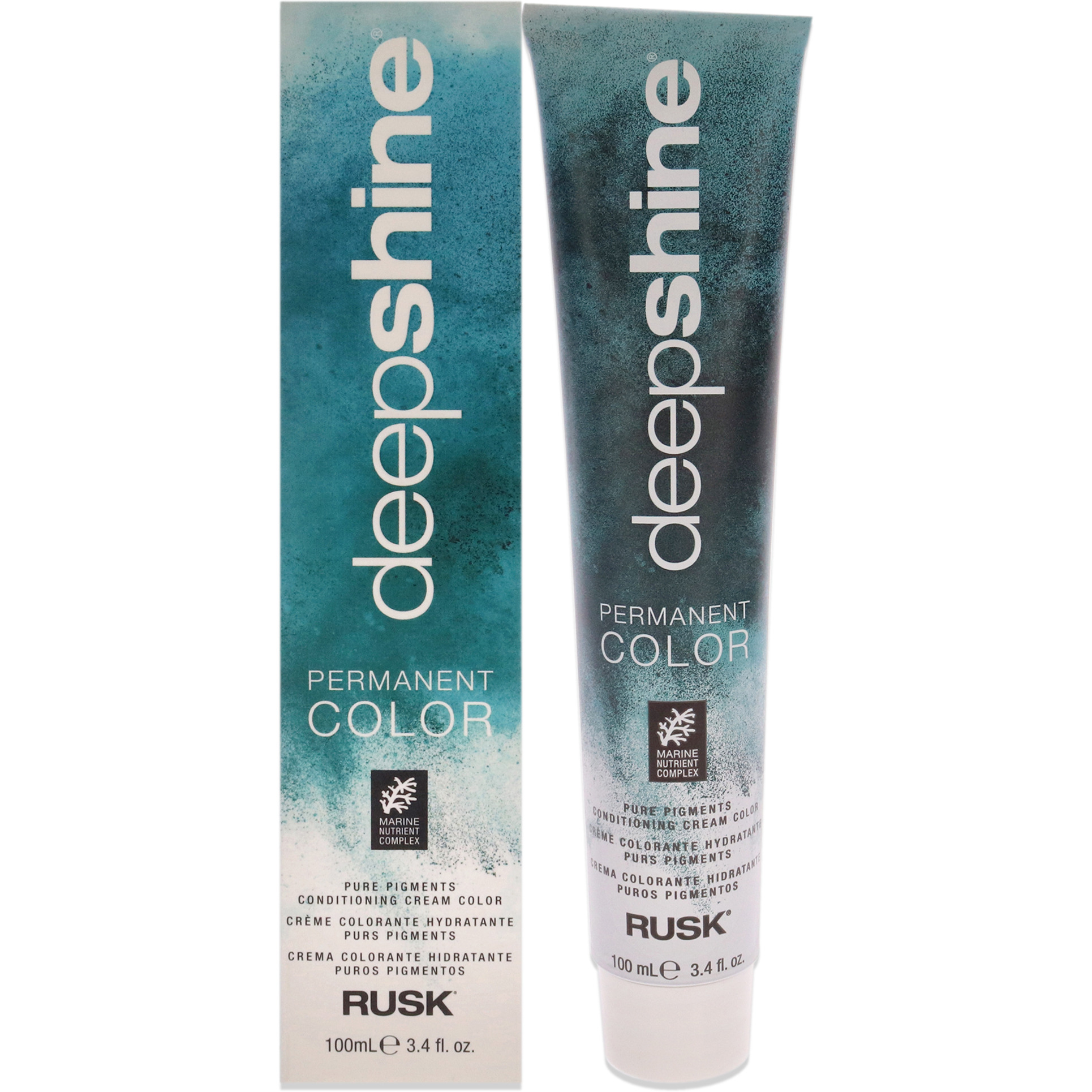 Deepshine Pure Pigments Conditioning Cream Color - 4.11AA Intense Medium Ash Brown by Rusk for Unisex - 3.4 oz Hair Color
