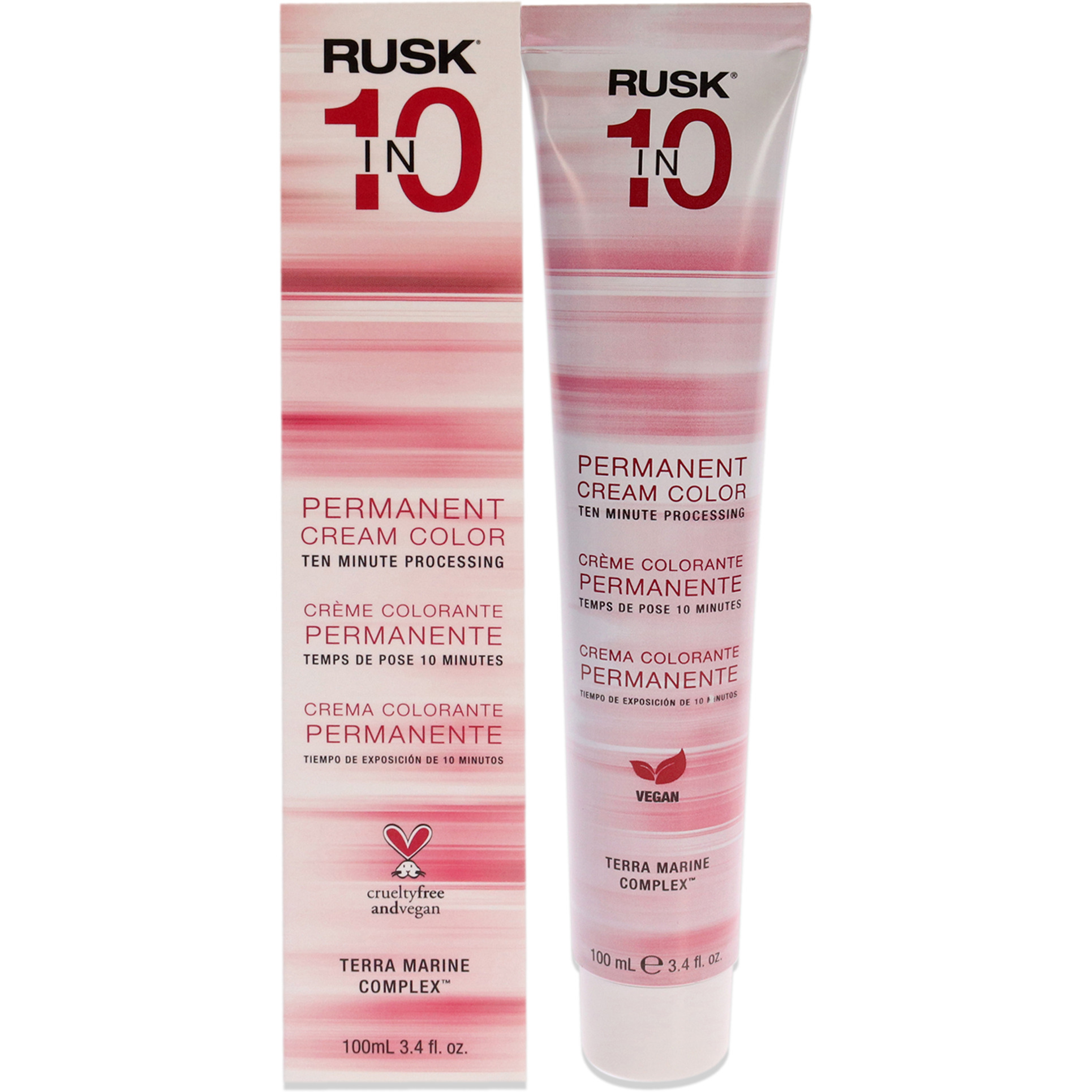 Permanent Cream Color In10 - 8S Light Sand Blonde by Rusk for Unisex - 3.4 oz Hair Color