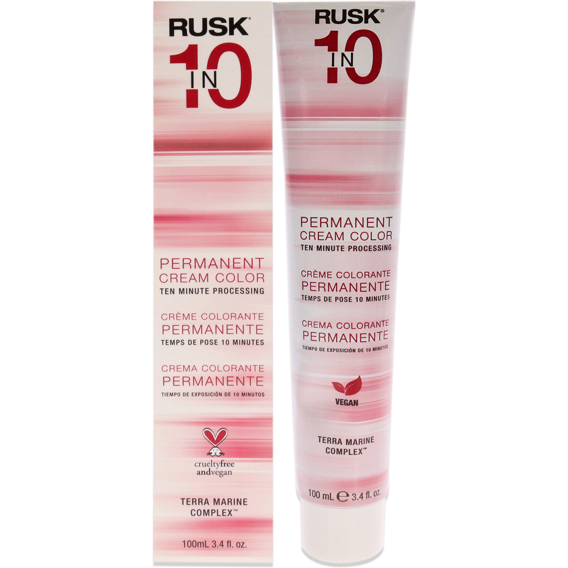 Permanent Cream Color In10 - 5M Light Mahogany Brown by Rusk for Unisex - 3.4 oz Hair Color
