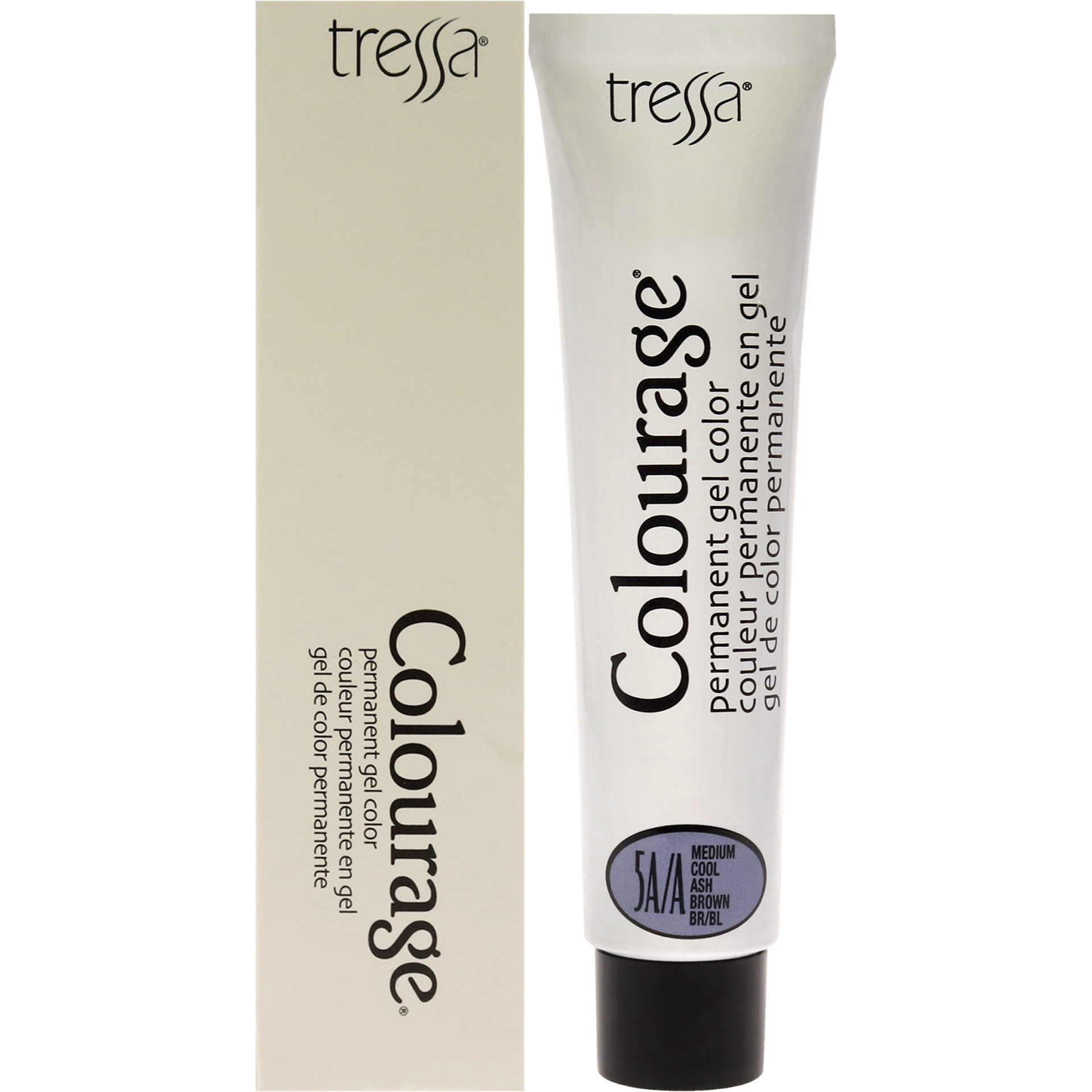 Colourage Permanent Gel Color - 5AA Medium Cool Ash Brown by Tressa for Unisex - 2 oz Hair Color