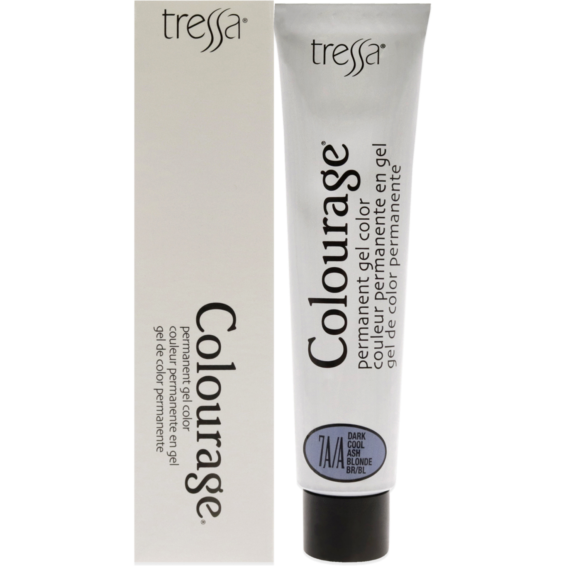 Colourage Permanent Gel Color - 7AA Dark Cool Ash Blonde by Tressa for Unisex - 2 oz Hair Color